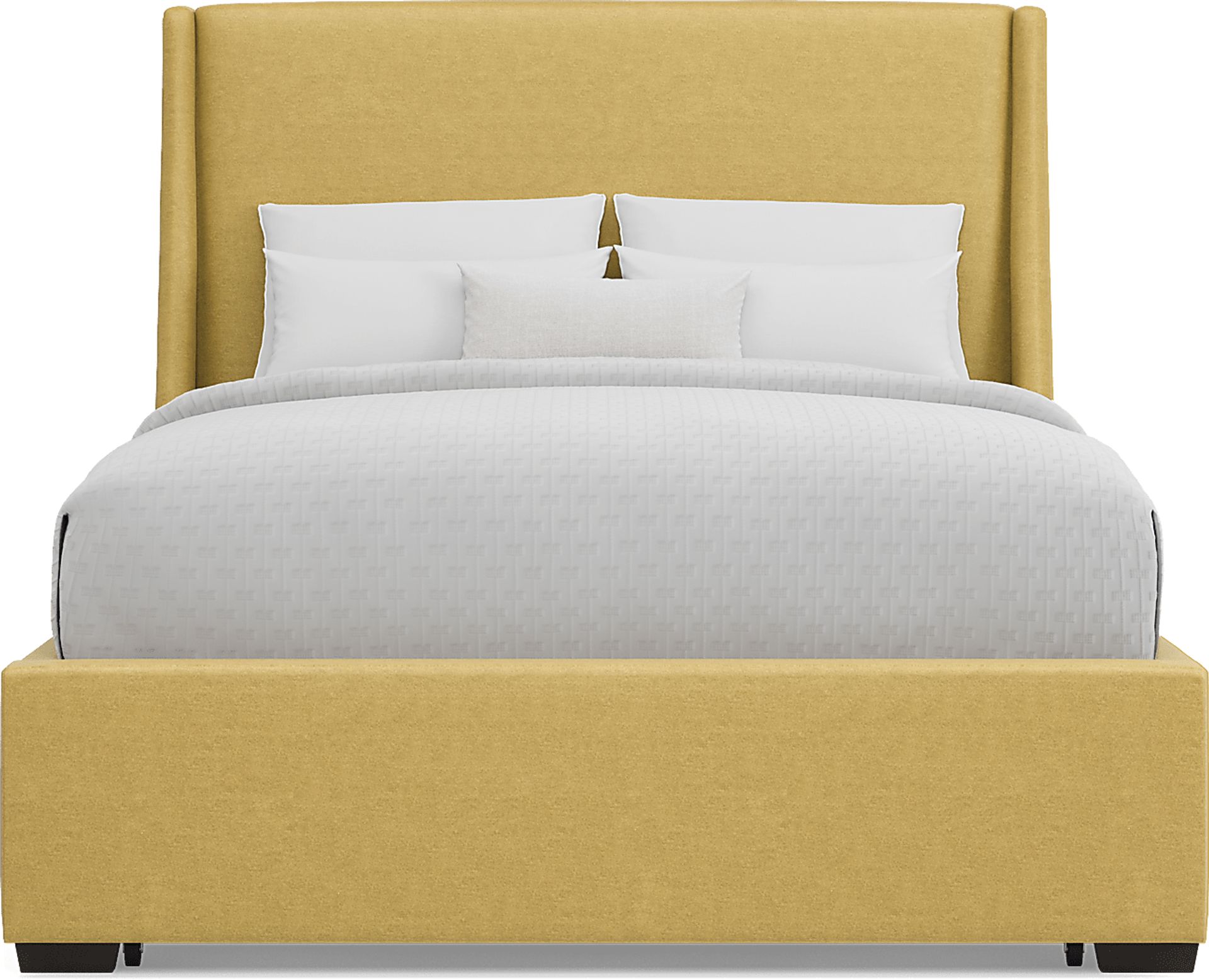 Beaufoy Yellow 3 Pc King Upholstered Storage Bed - Image 2