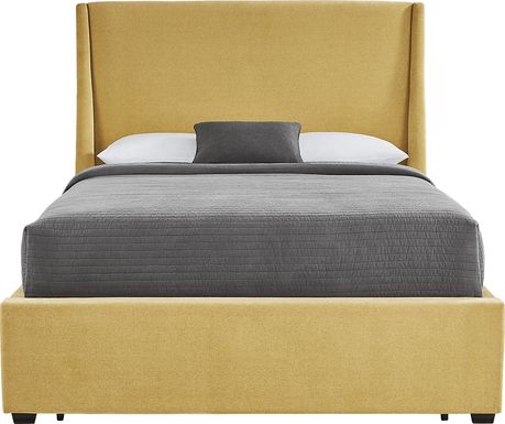 Beaufoy Yellow 3 Pc King Upholstered Complete Storage Bed