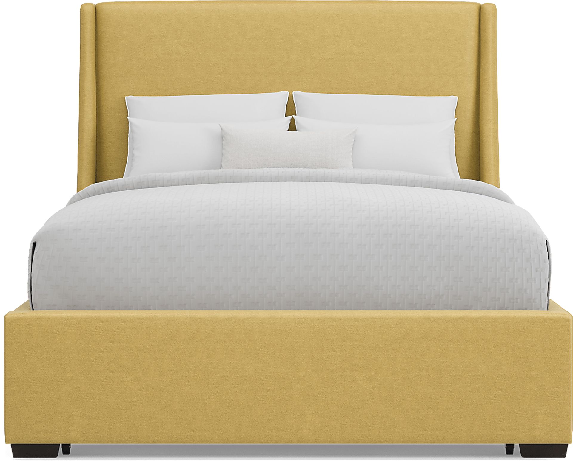 Beaufoy Yellow 3 Pc Queen Upholstered Complete Storage Bed - Image 2