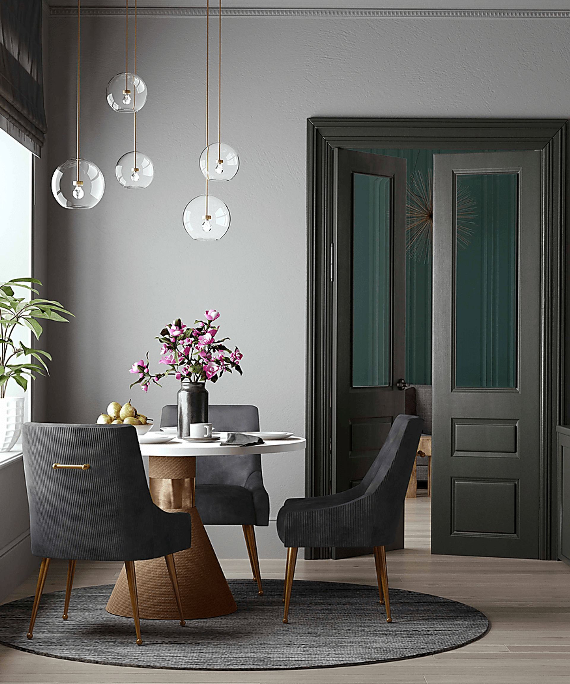 Beaulane I Gray Side Chair - Image 6