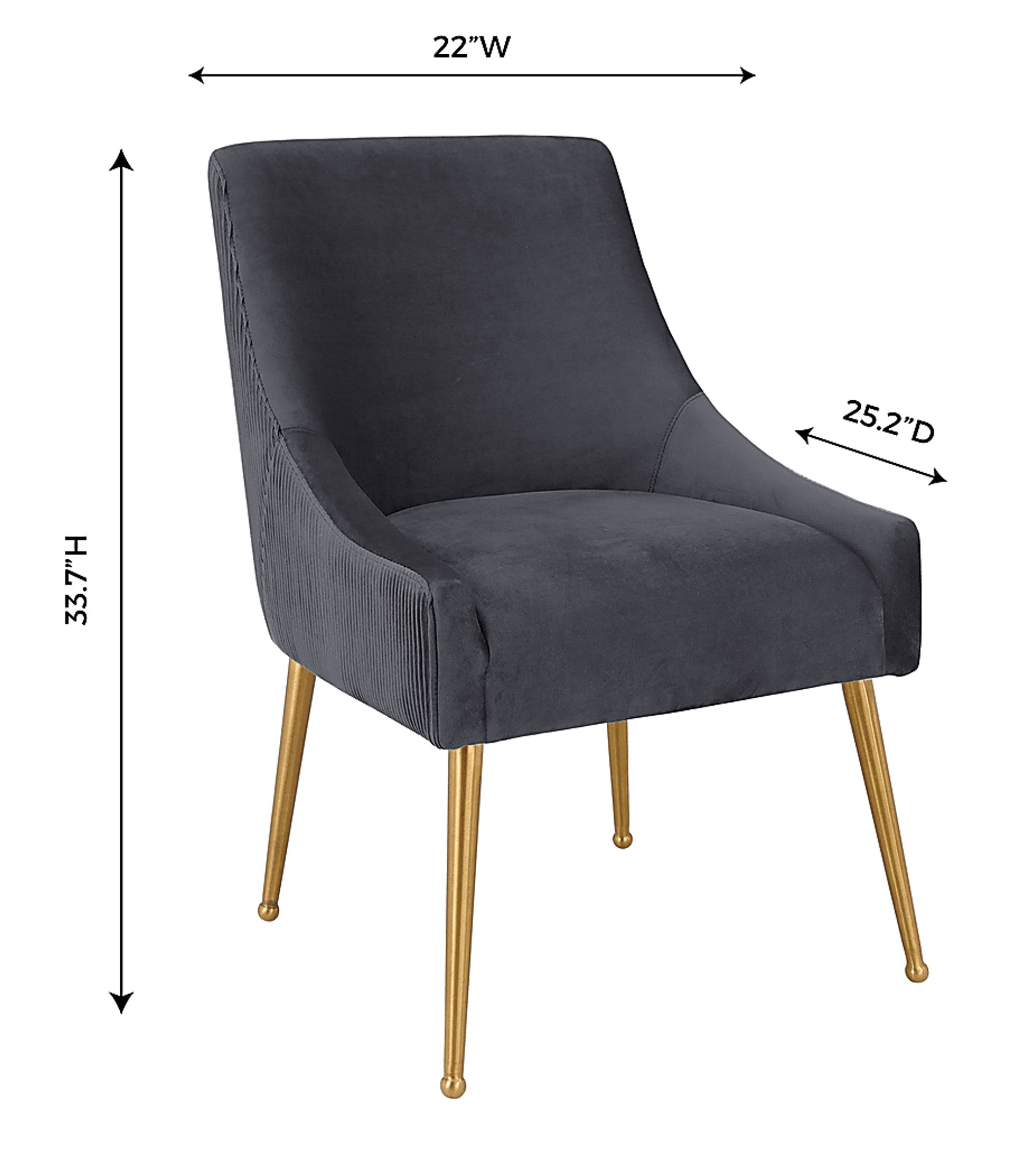 Beaulane I Gray Side Chair - Image 8