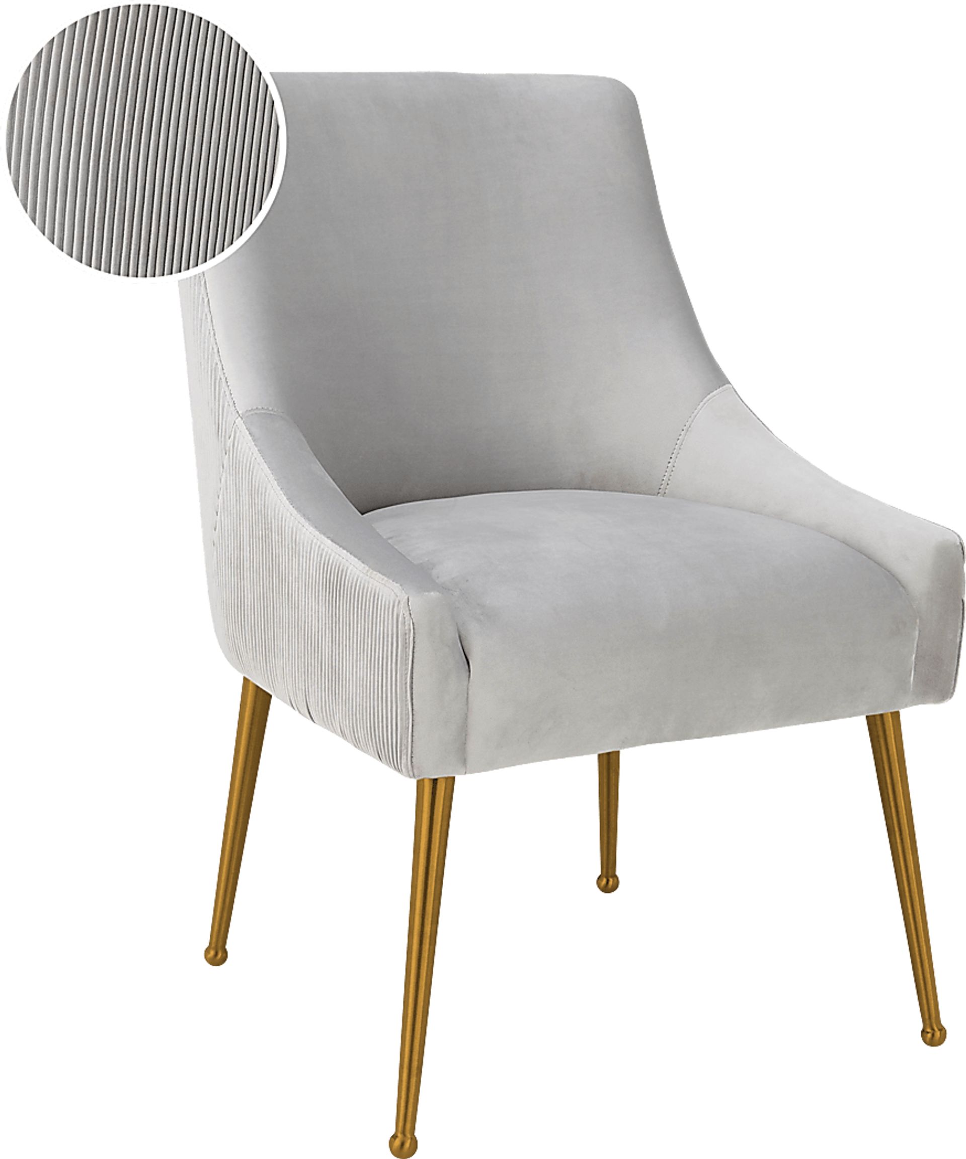 Beaulane I Light Gray Side Chair - Image 5