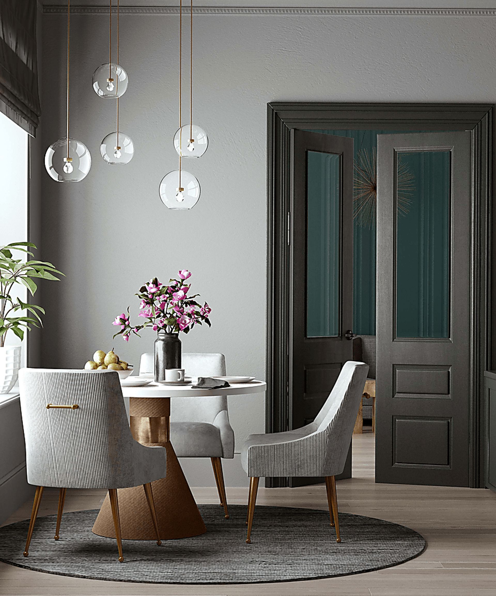 Beaulane I Light Gray Side Chair - Image 7