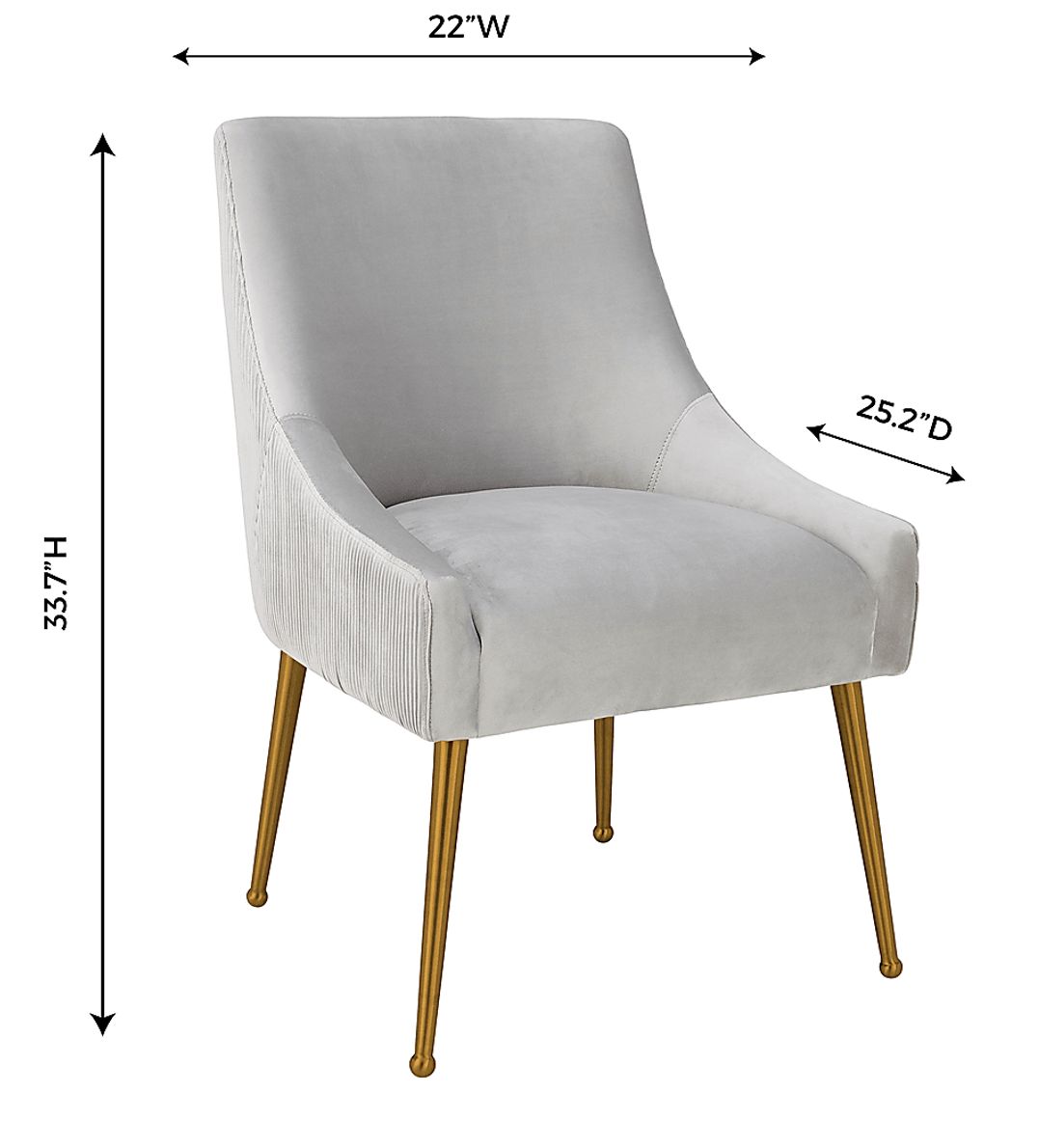 Beaulane I Light Gray Side Chair
