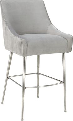 Beaulane II Light Gray Barstool