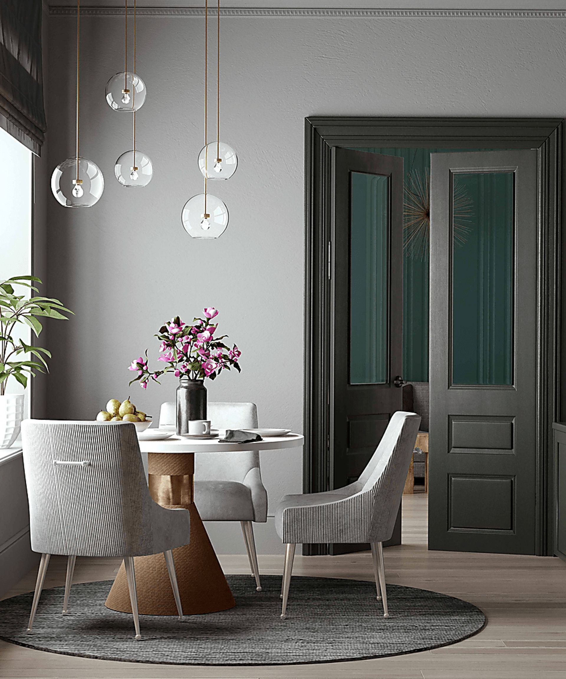 Beaulane II Light Gray Side Chair - Image 6