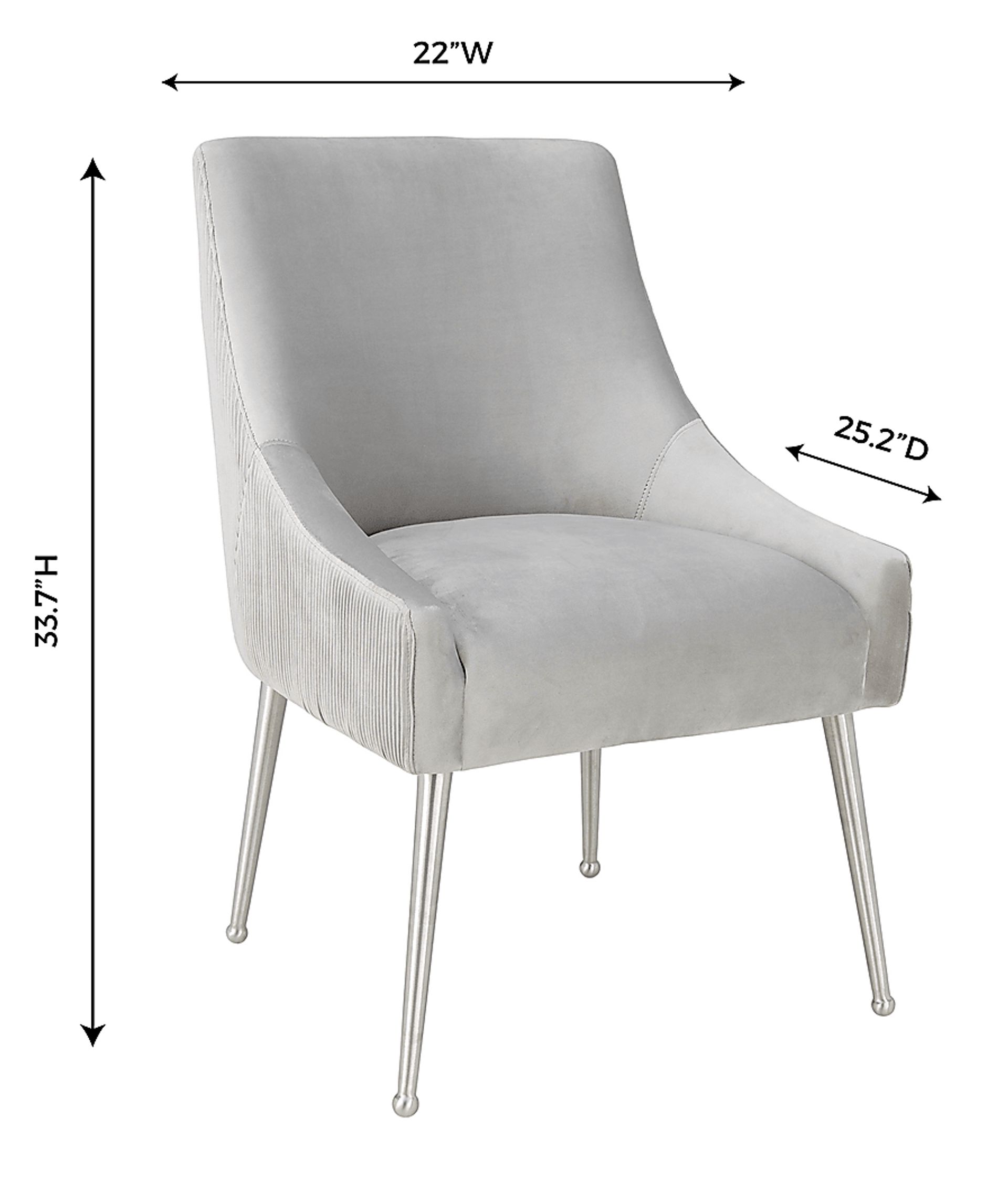 Beaulane II Light Gray Side Chair - Image 8