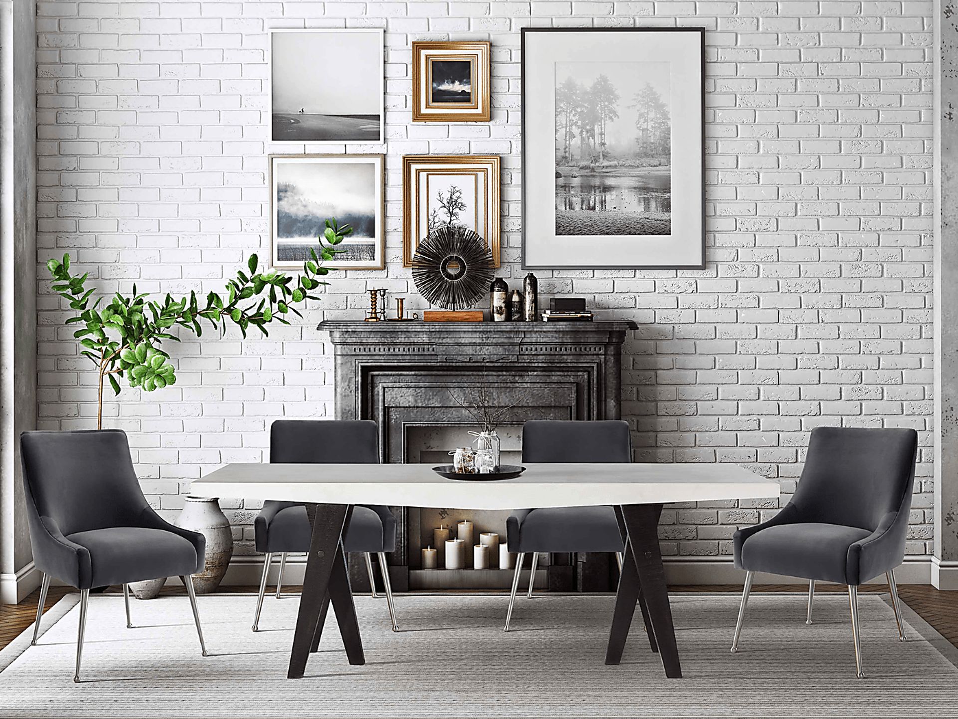 Beaulane III Gray Side Chair - Image 11