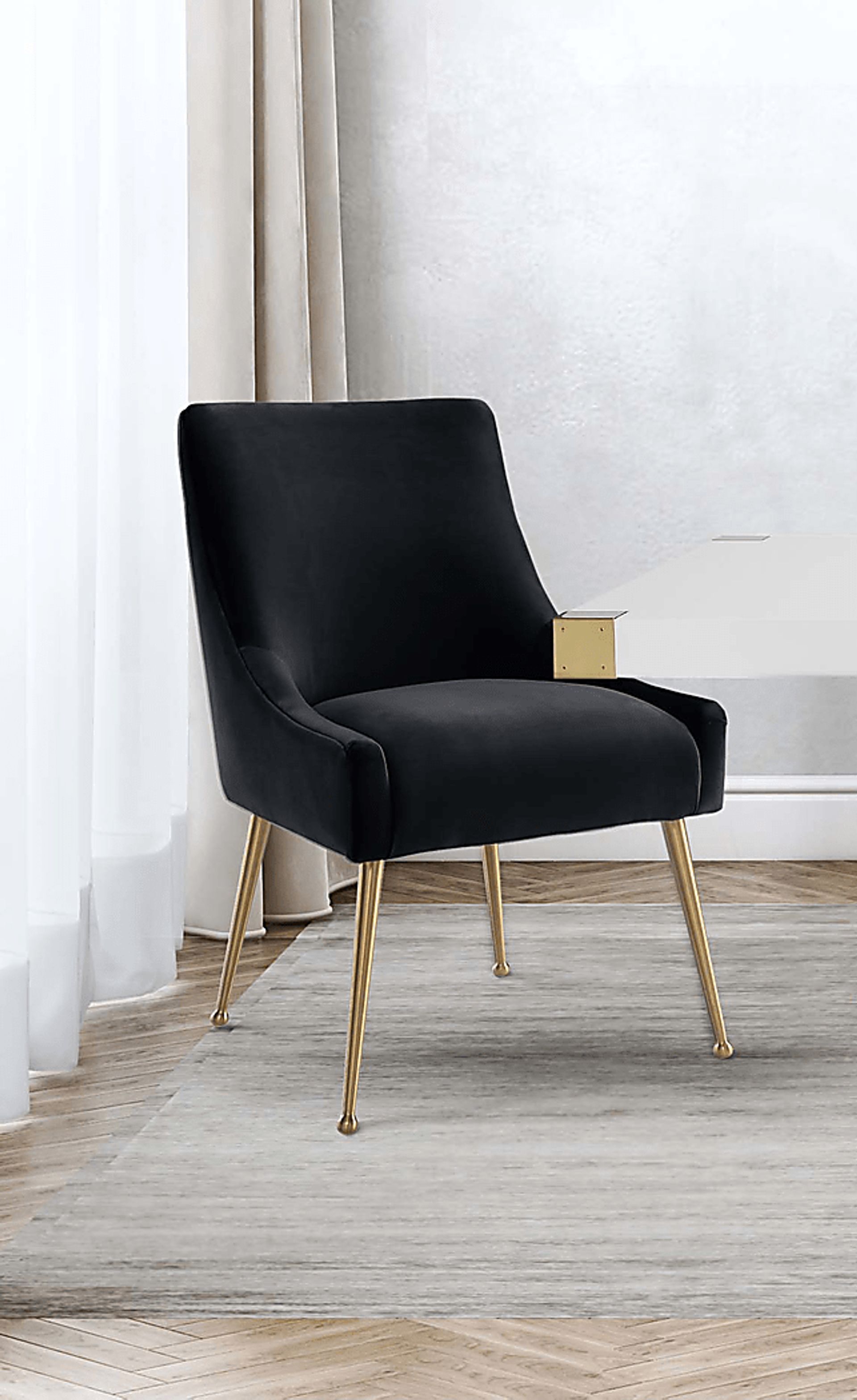 Beaulane IV Black Side Chair - Image 8