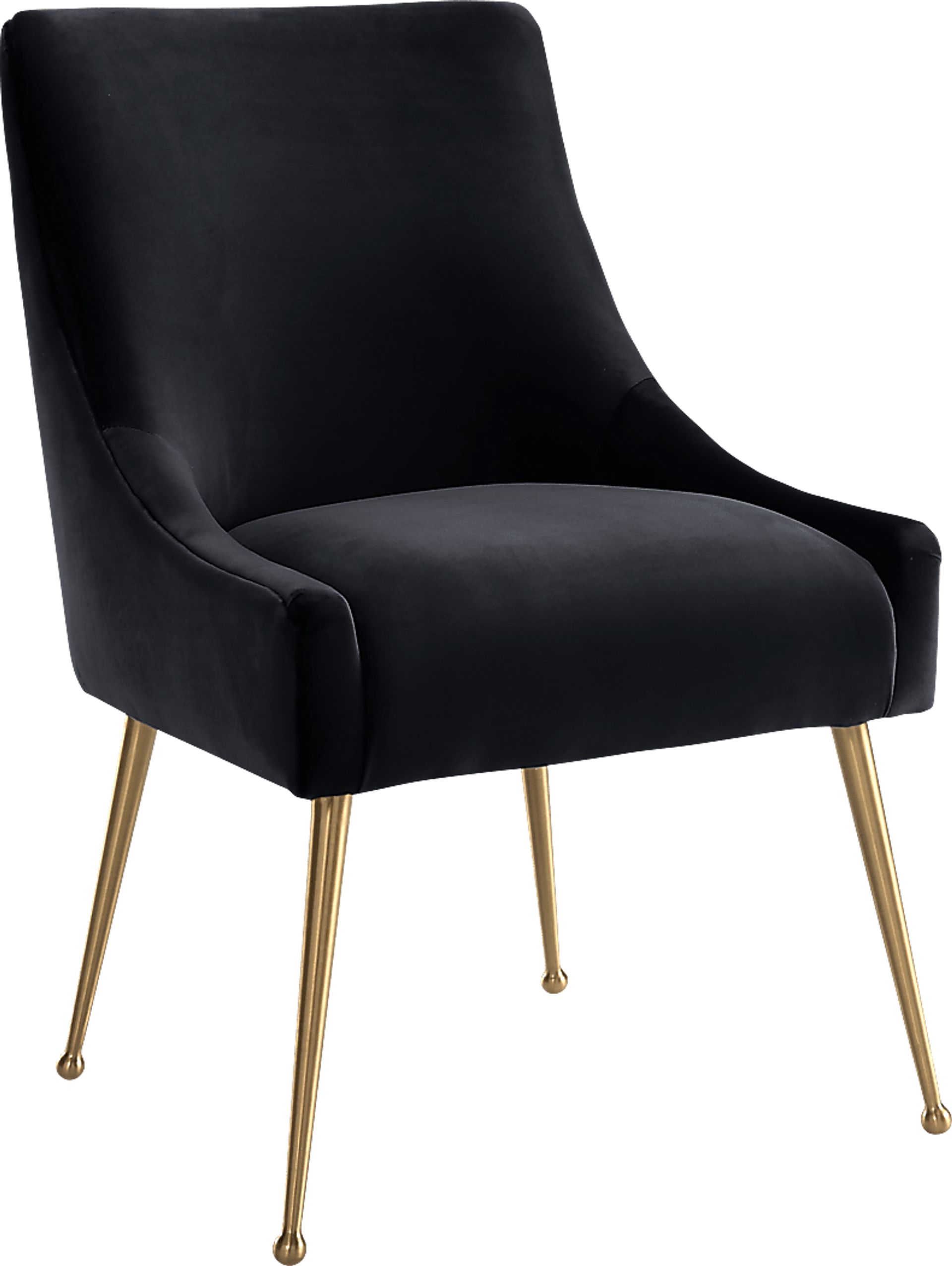 Beaulane IV Black Side Chair - Image 1