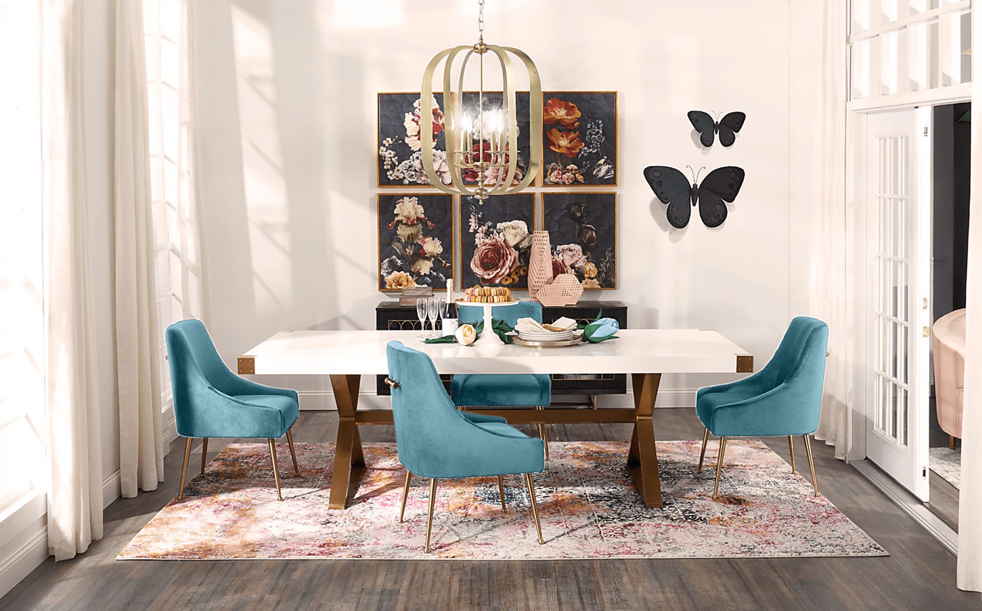 Beaulane IV Blue Side Chair - Image 5