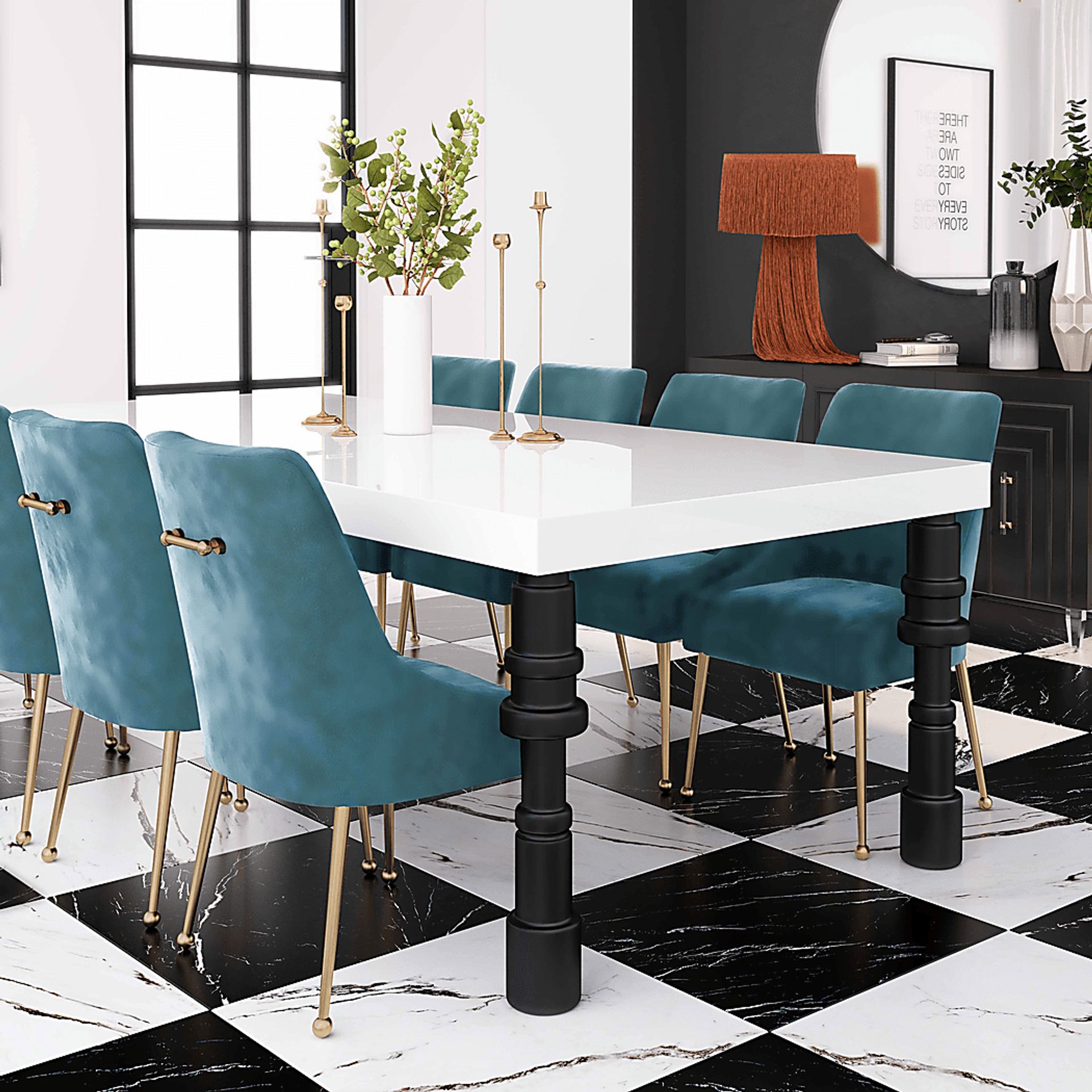 Beaulane IV Blue Side Chair - Image 7