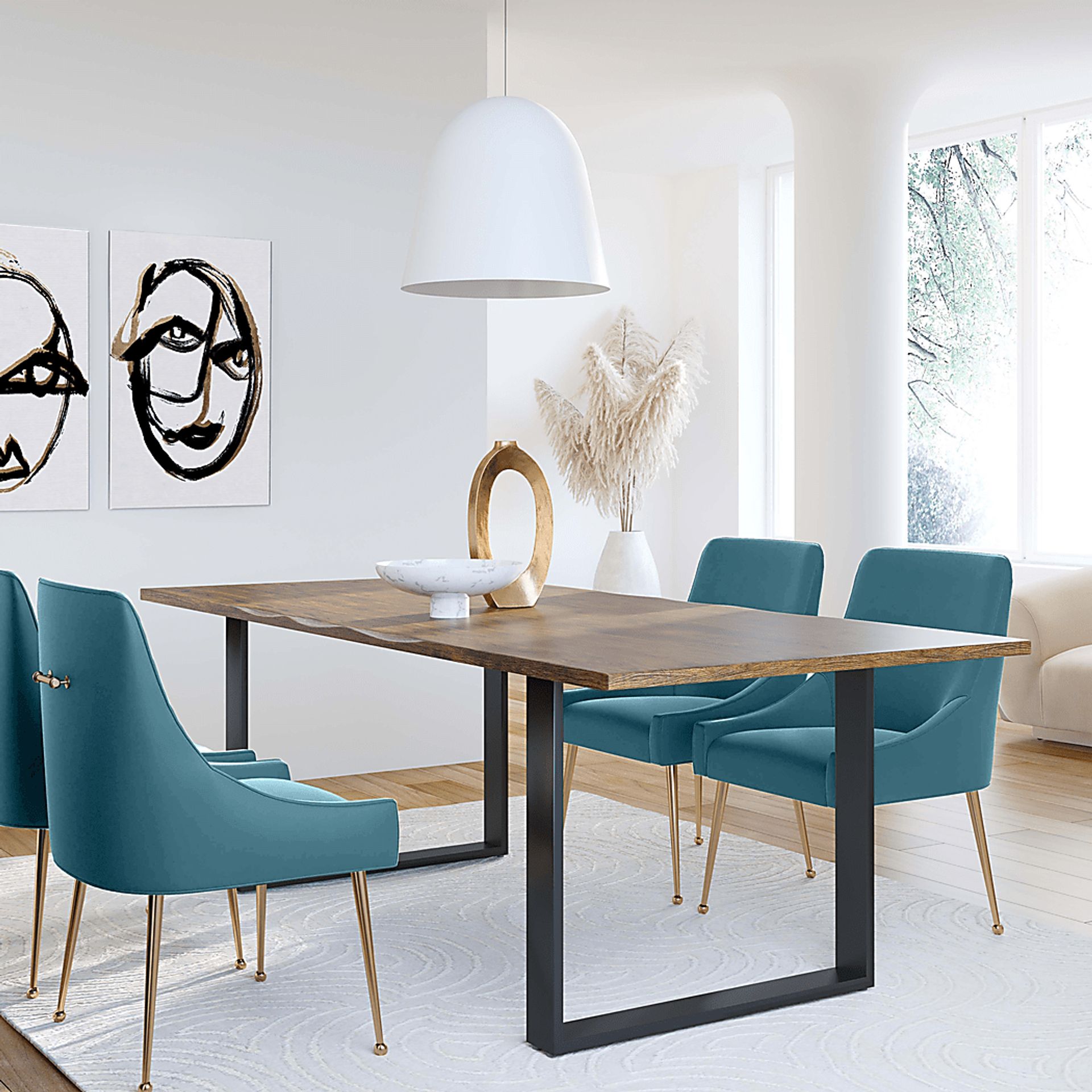 Beaulane IV Blue Side Chair - Image 8