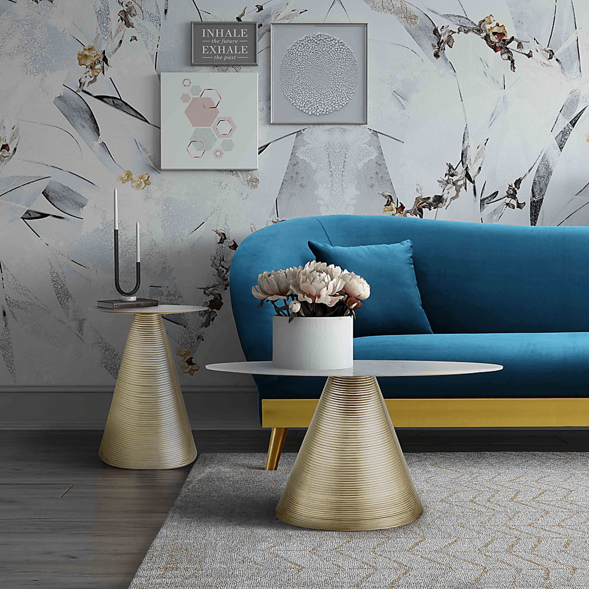 Beaulee Gold Cocktail Table - Image 4