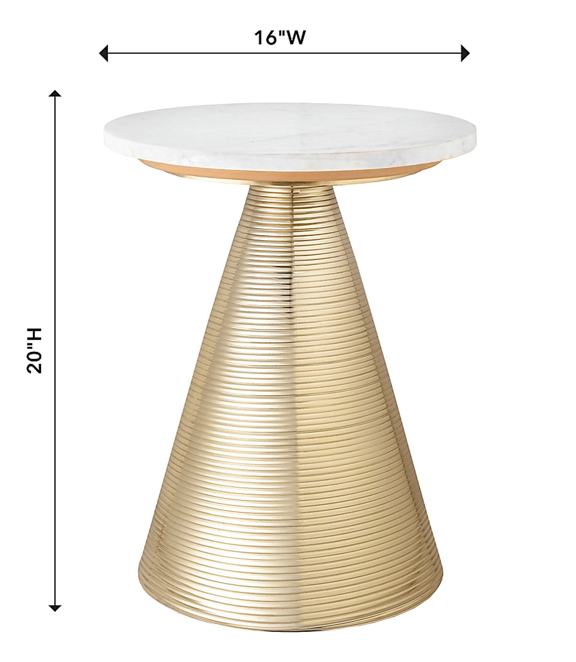 Beaulee Gold End Table - Image 4
