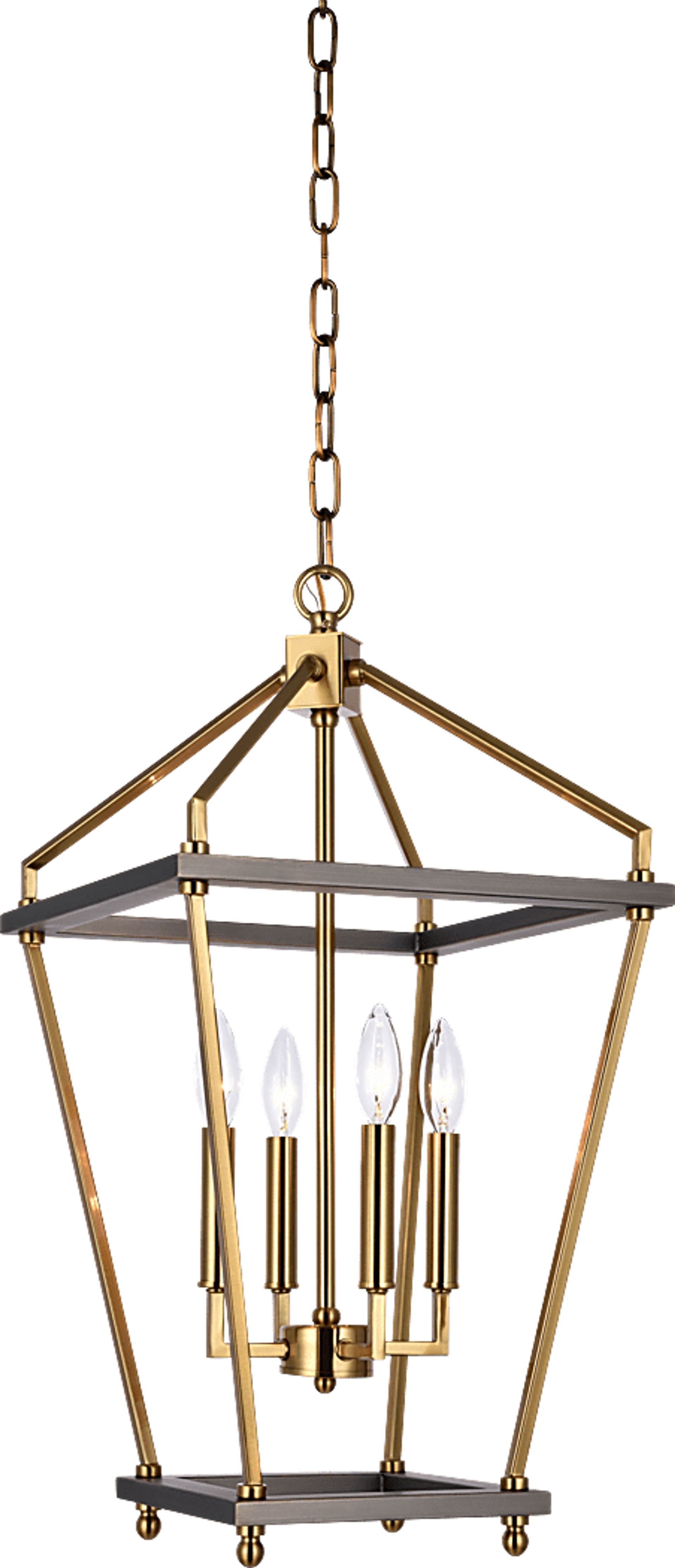 Beaumont Court Brass Chandelier - Image 1