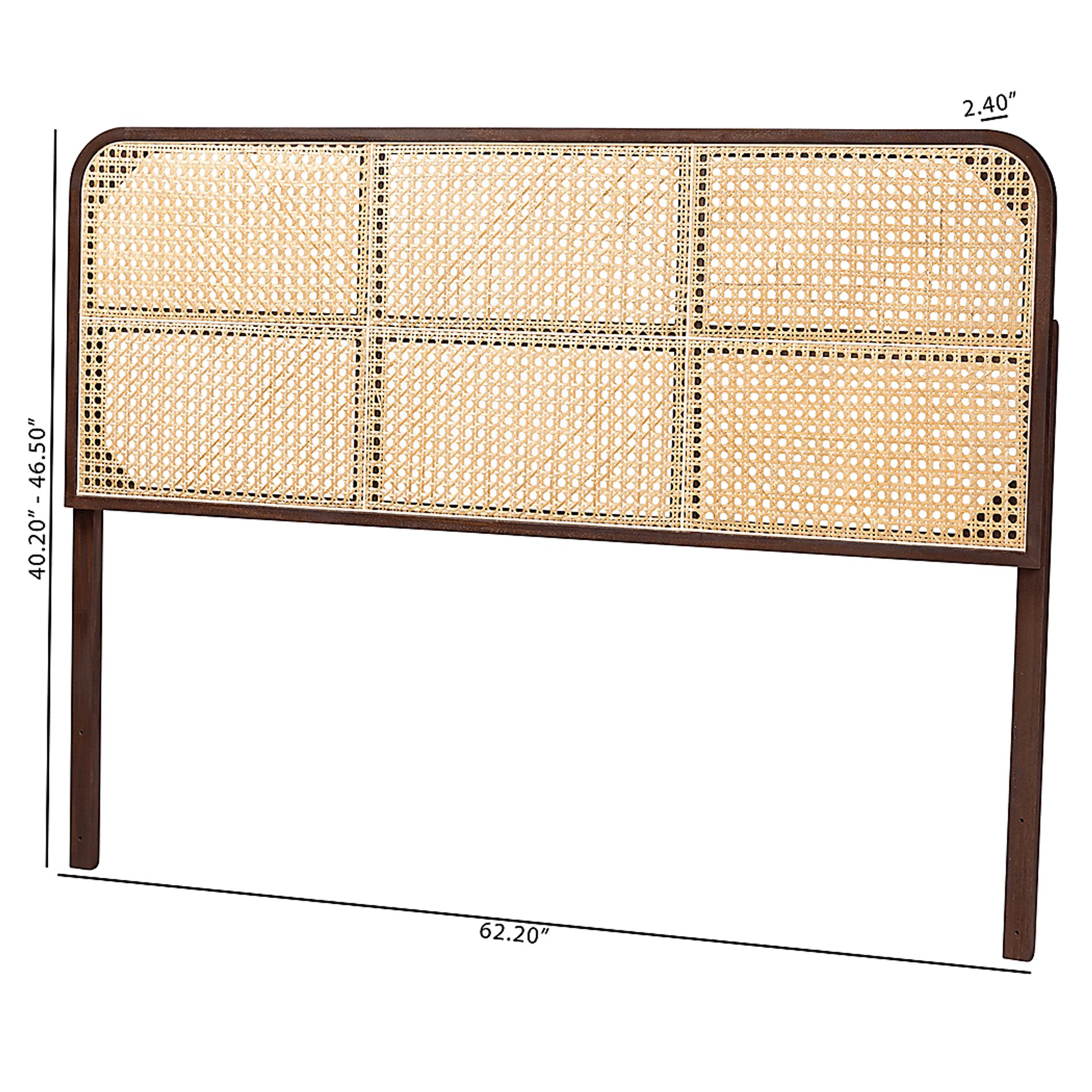 Beauparc Dark Brown Queen Headboard - Image 7