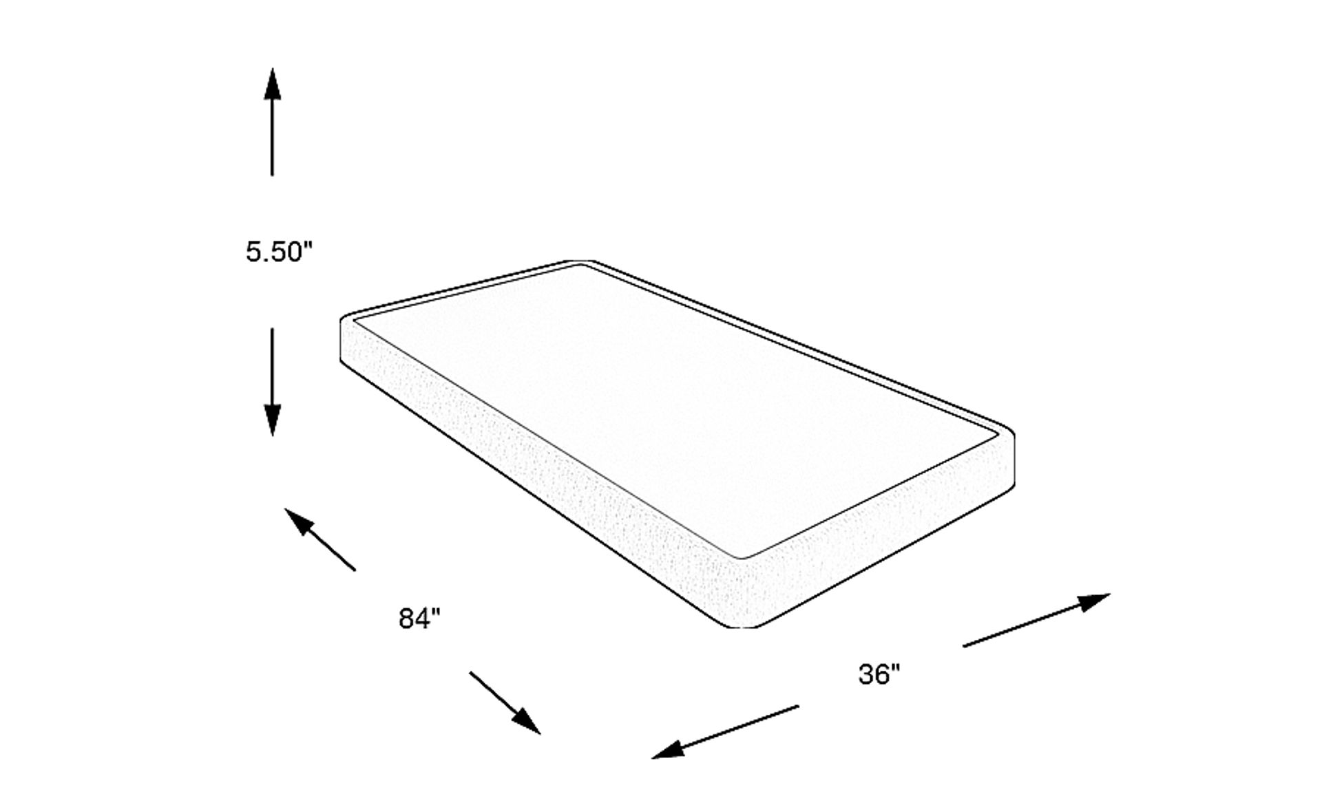 Dimension Image. Please refer to the Dimension Tab on this page for dimension details.