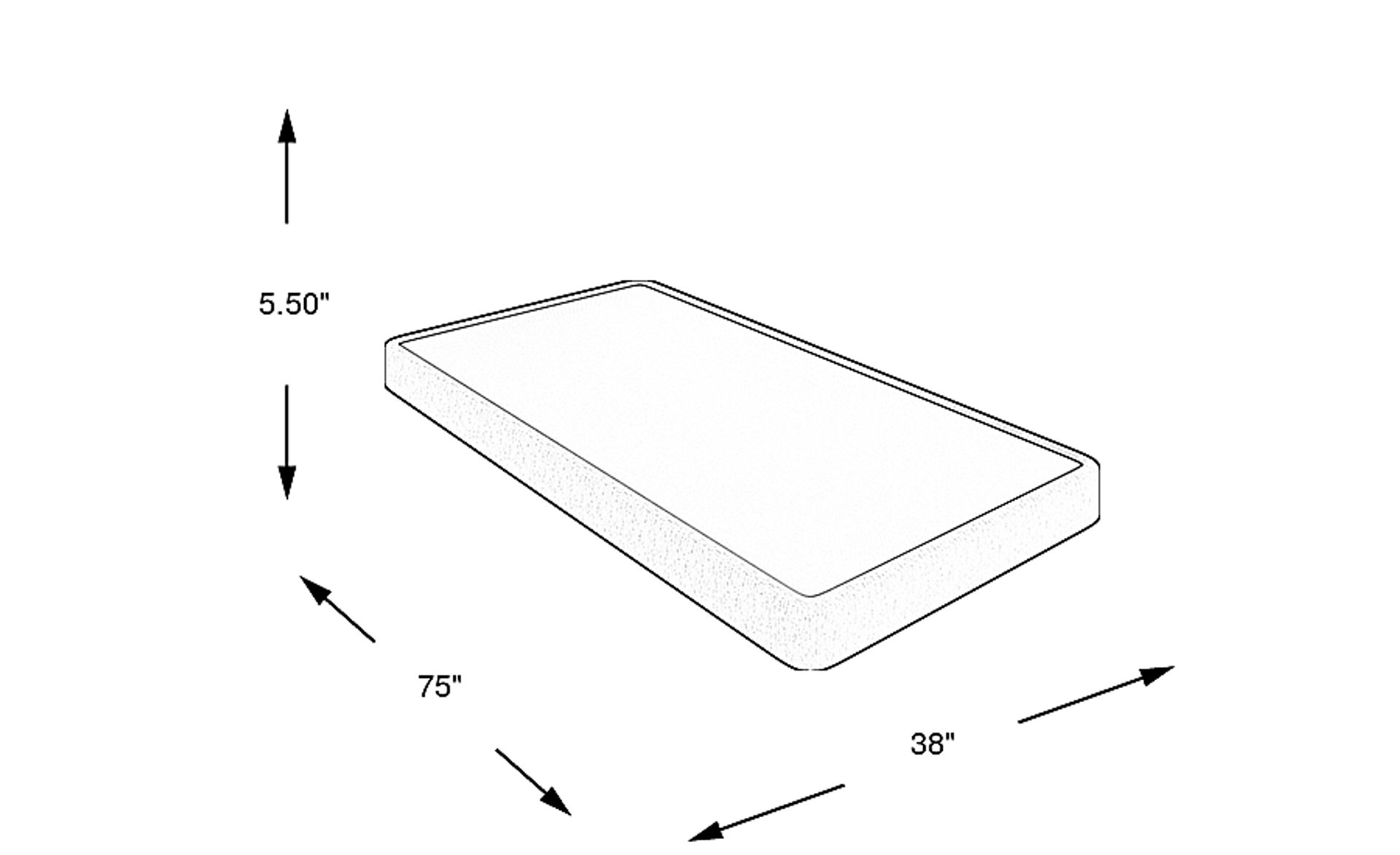 Dimension Image. Please refer to the Dimension Tab on this page for dimension details.