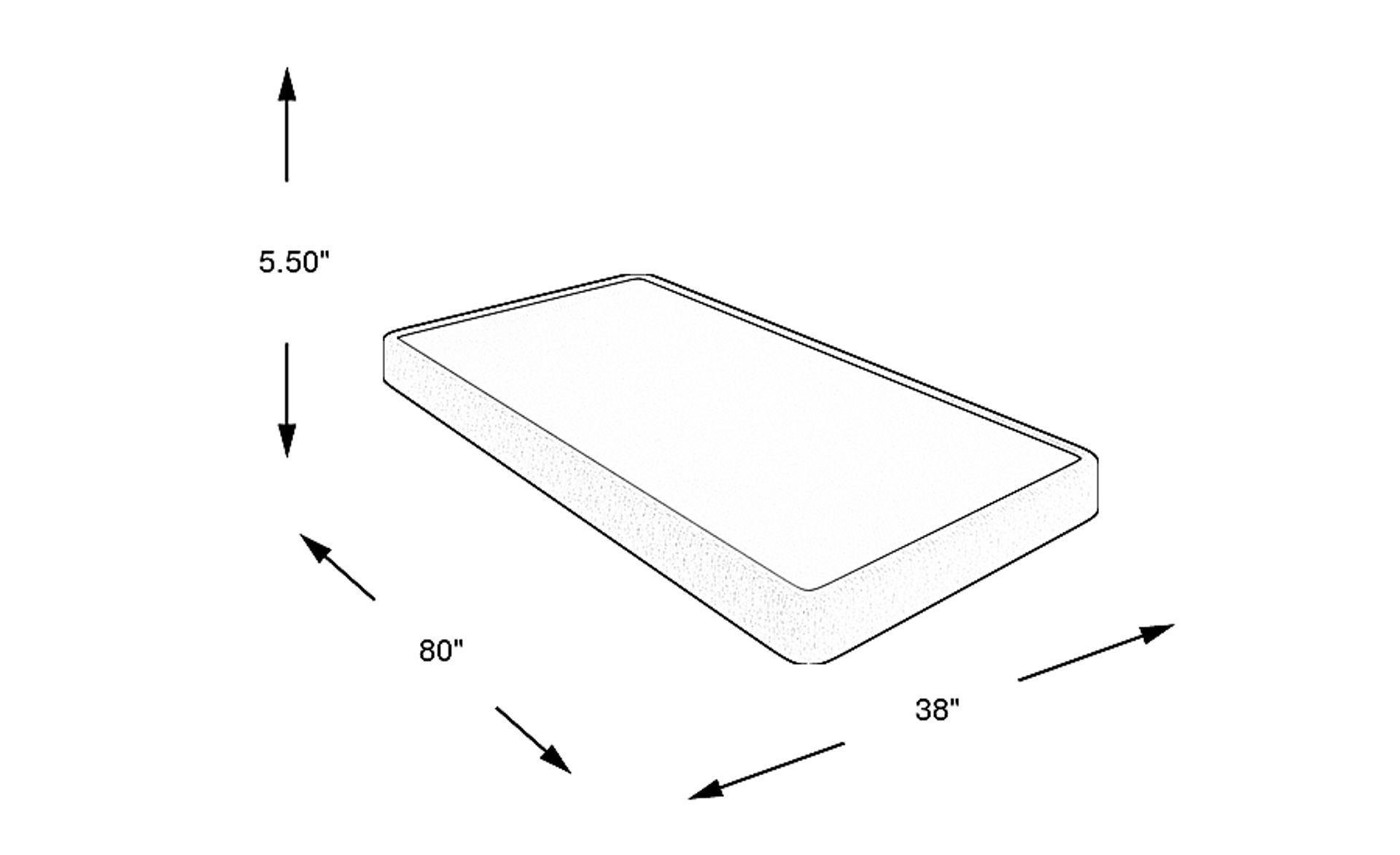 Dimension Image. Please refer to the Dimension Tab on this page for dimension details.