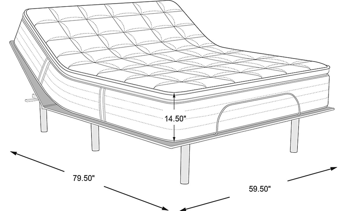 Beautyrest Beyond Medium Tight Top Queen Mattress with Head Up Only