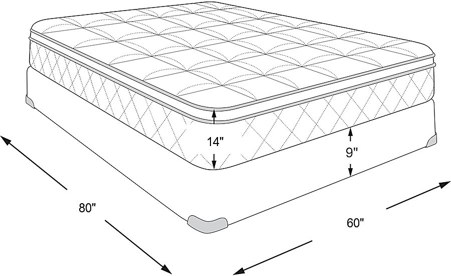 80"l x 60"w x 14"h