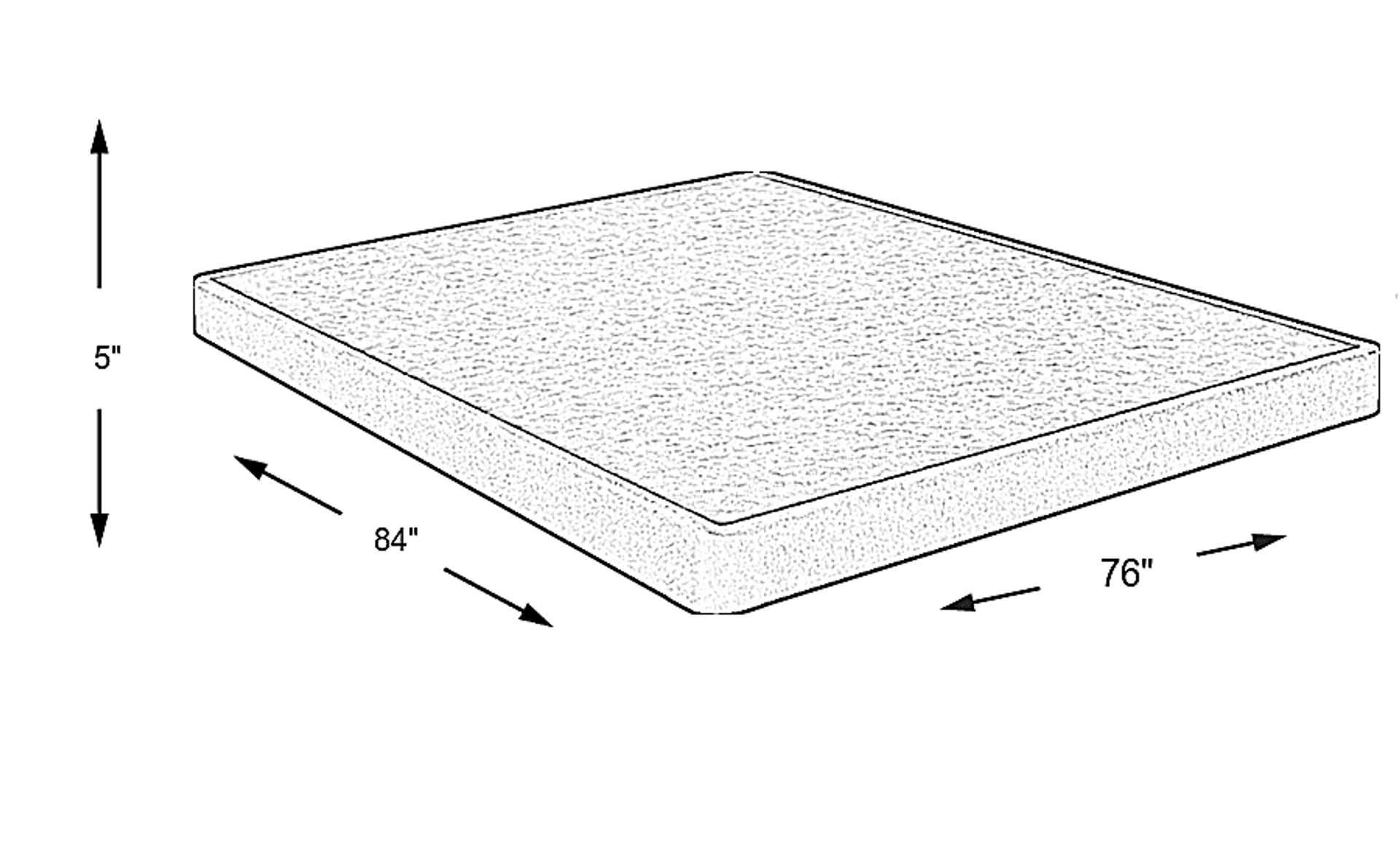 Dimension Image. Please refer to the Dimension Tab on this page for dimension details.