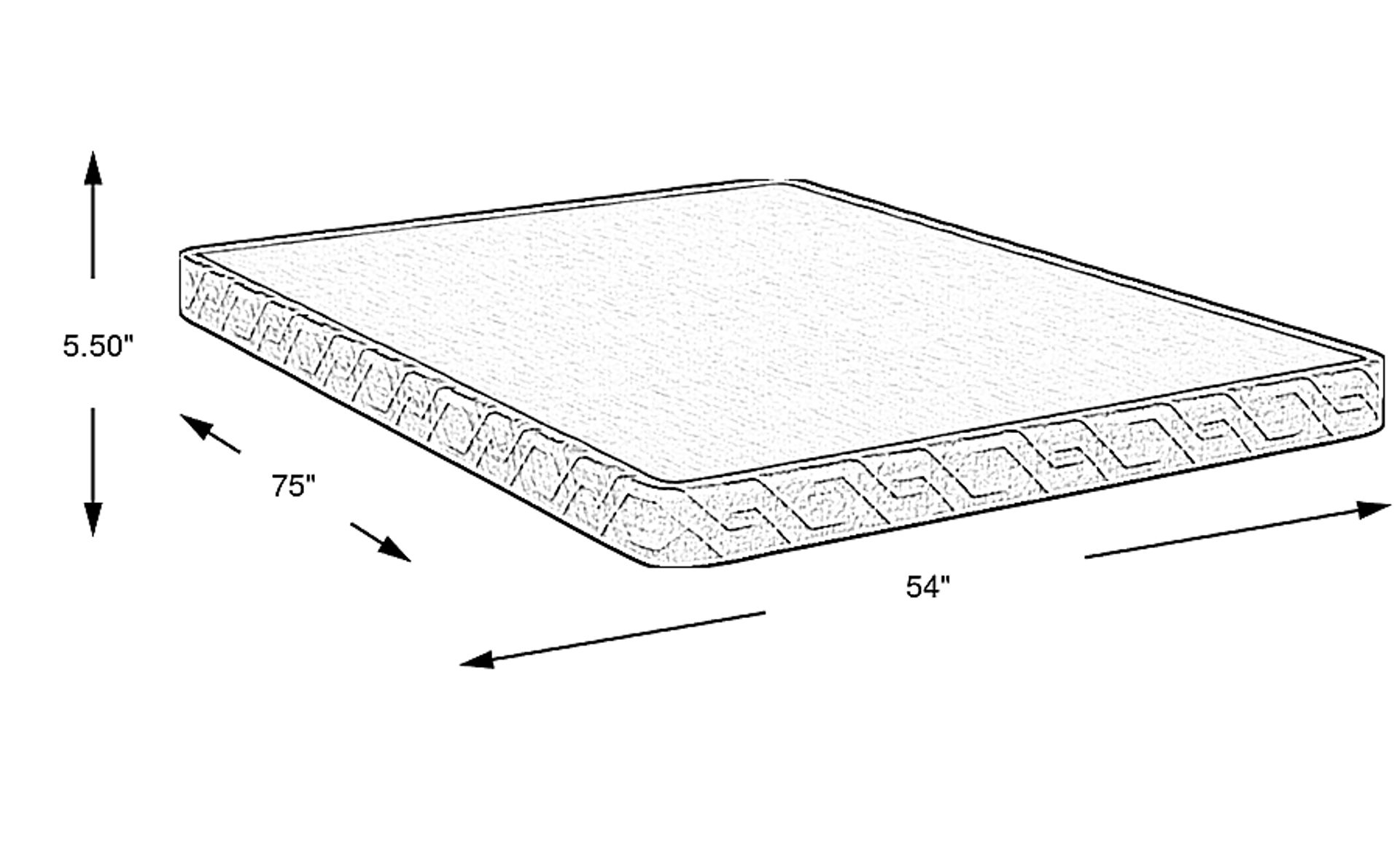 Dimension Image. Please refer to the Dimension Tab on this page for dimension details.