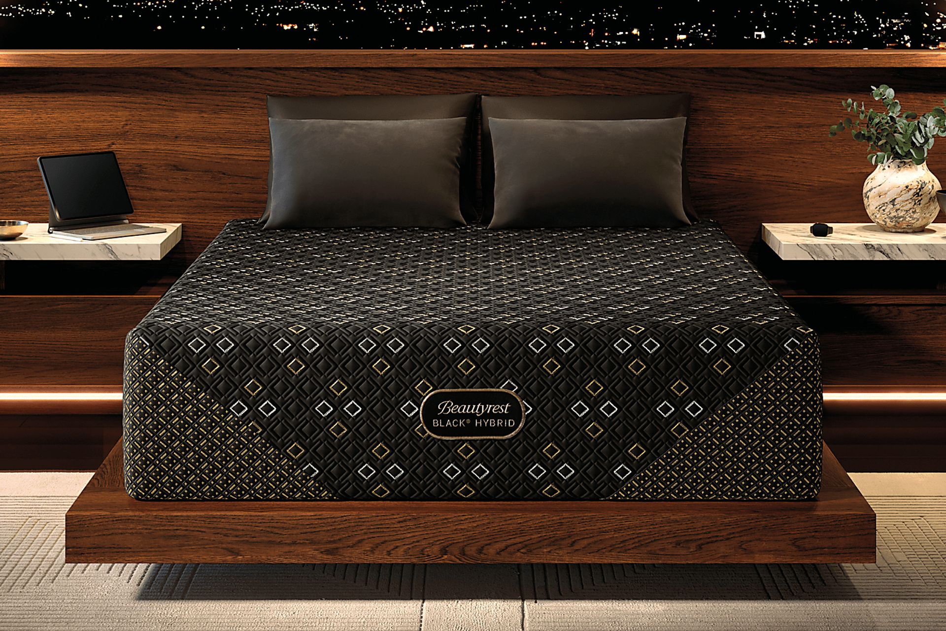 Beautyrest Black Hybrid Series Five XCS Plush Split Head Queen Mattress - Image 3