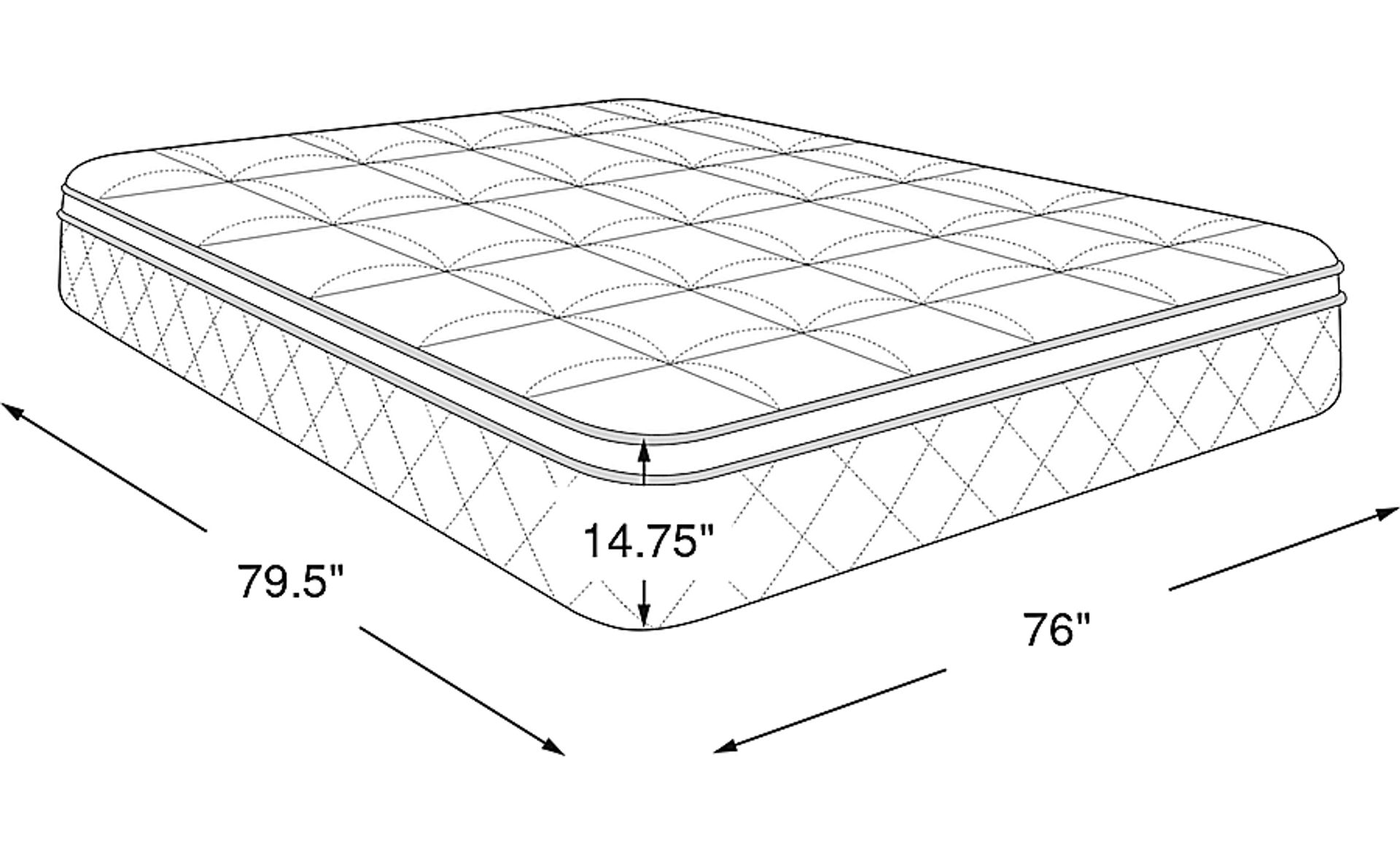Dimension Image. Please refer to the Dimension Tab on this page for dimension details.