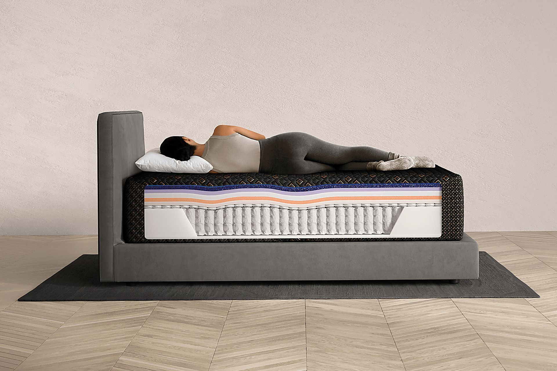 Beautyrest Black Hybrid Series Four XCS Firm Split Head King Mattress - Image 4