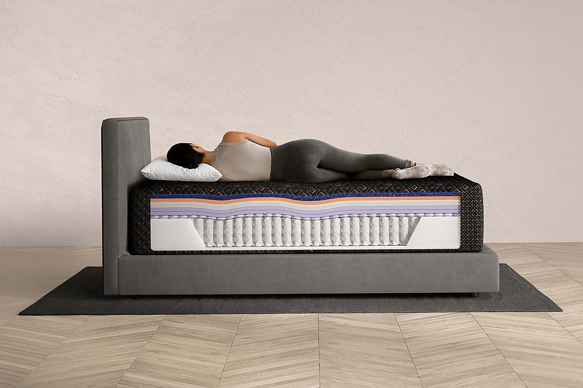 Beautyrest Black Hybrid Series Four XCS Medium Split California King Mattress - Image 4