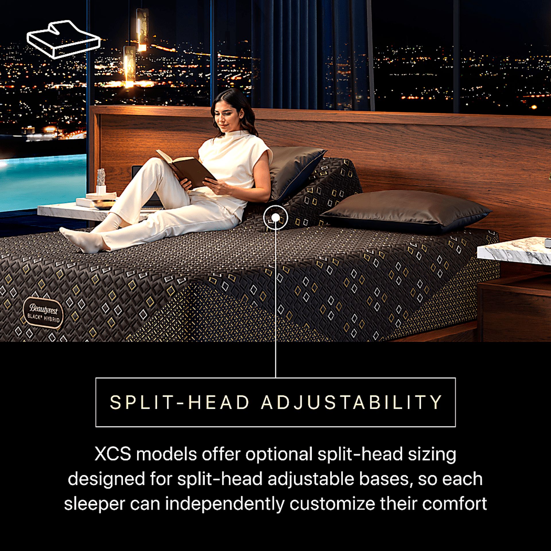 Beautyrest Black Hybrid Series Three XCS Plush Split Head Queen Mattress - Image 8