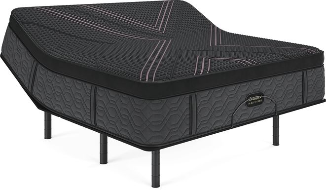 Beautyrest Black Hybrid Series Two Medium Apex Top King Mattress Set with Head Up Only Base