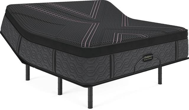 Beautyrest Black Hybrid Series Two Medium Apex Top King Mattress Set with Head Up Only Base - Thumbnail - Image 1