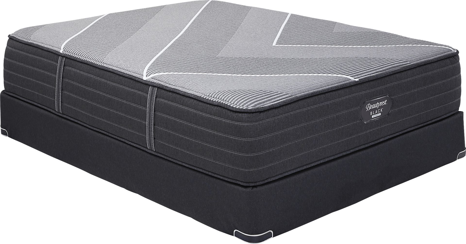 Beautyrest Black Hybrid X-Class Medium Low Profile King Mattress Set - Image 1