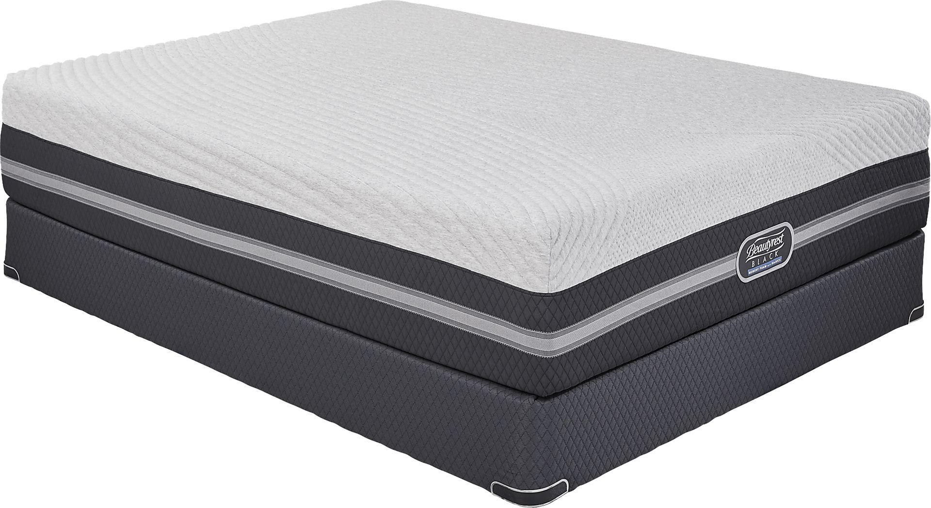 Beautyrest Black Katrice Low Profile Queen Mattress Set - Image 1
