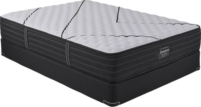 Beautyrest Black L-Class Extra Firm Low Profile Queen Mattress Set - Thumbnail - Image 1