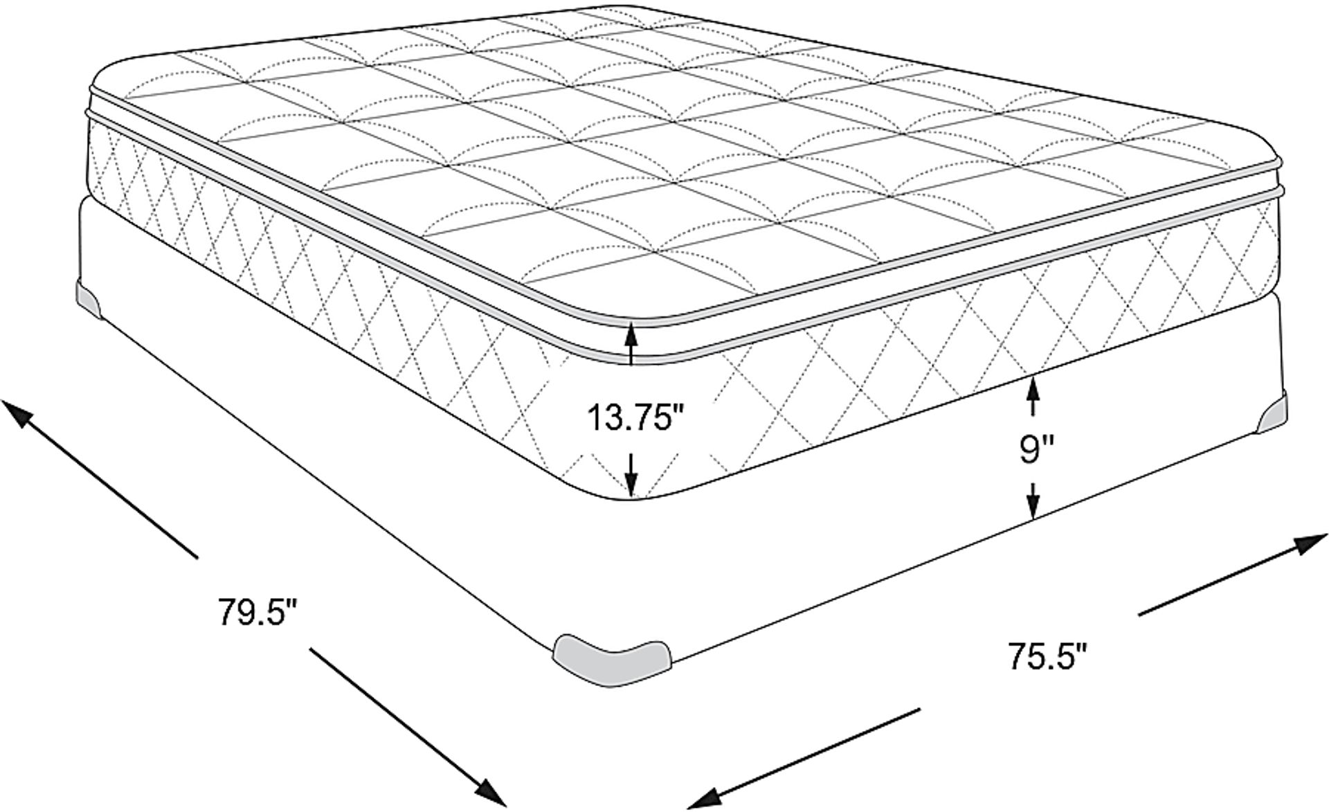 Dimension Image. Please refer to the Dimension Tab on this page for dimension details.