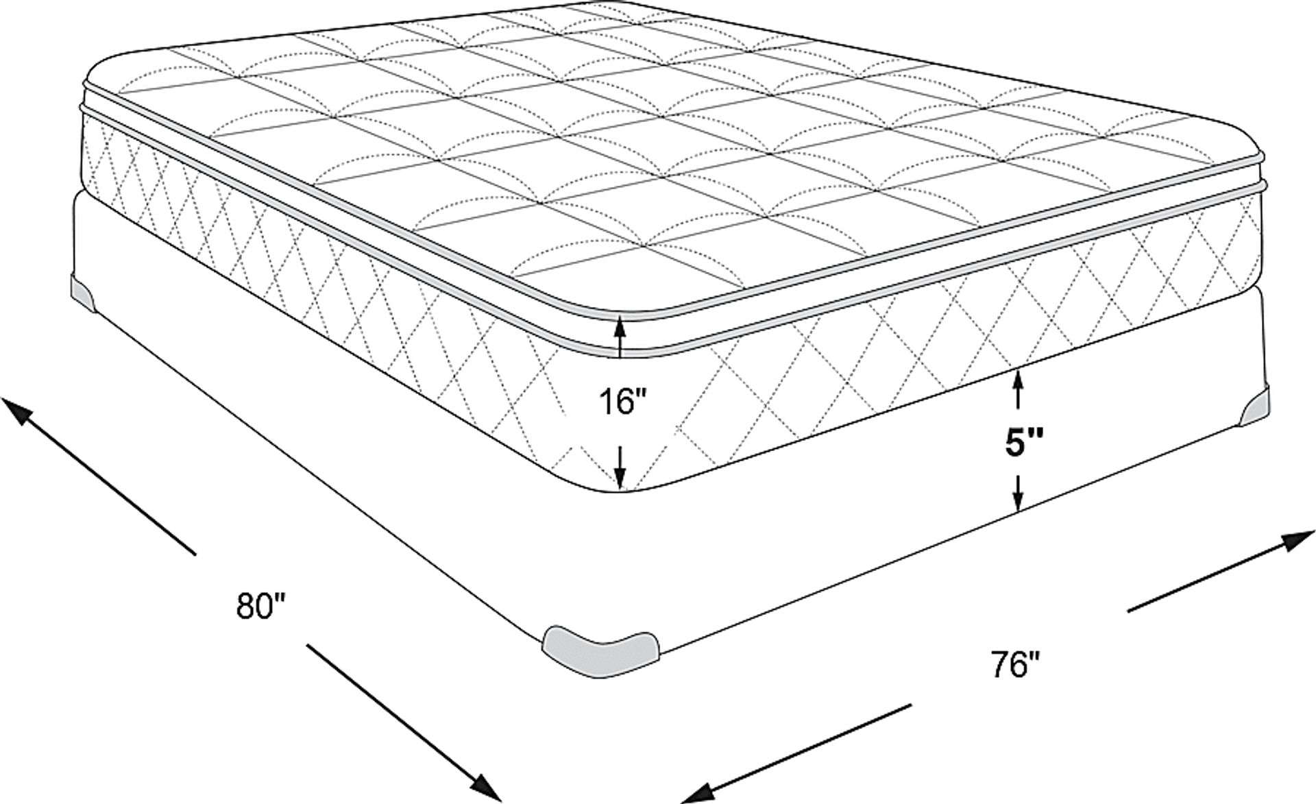 Dimension Image. Please refer to the Dimension Tab on this page for dimension details.