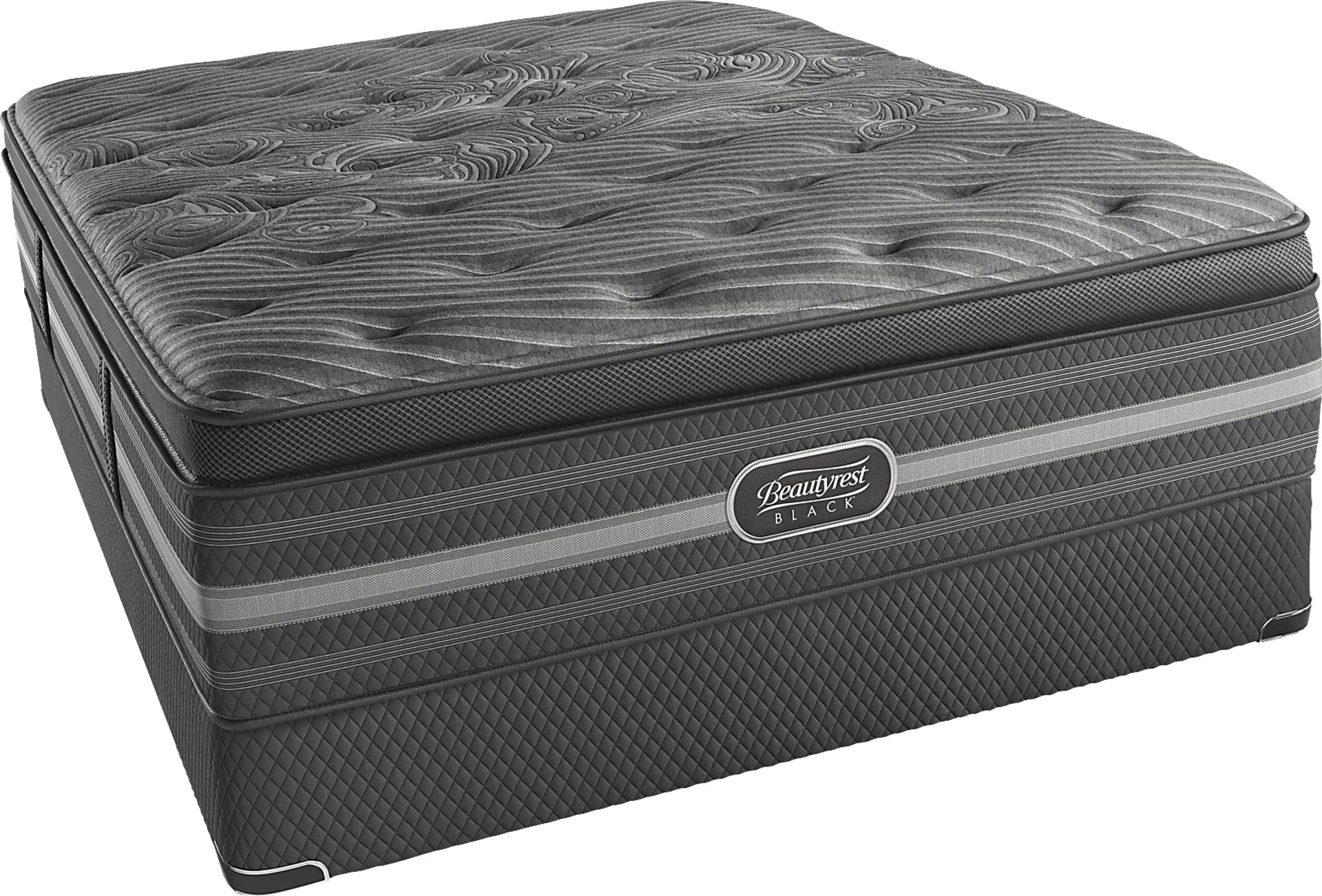 Beautyrest Black Natasha Low Profile King Mattress Set - Image 1