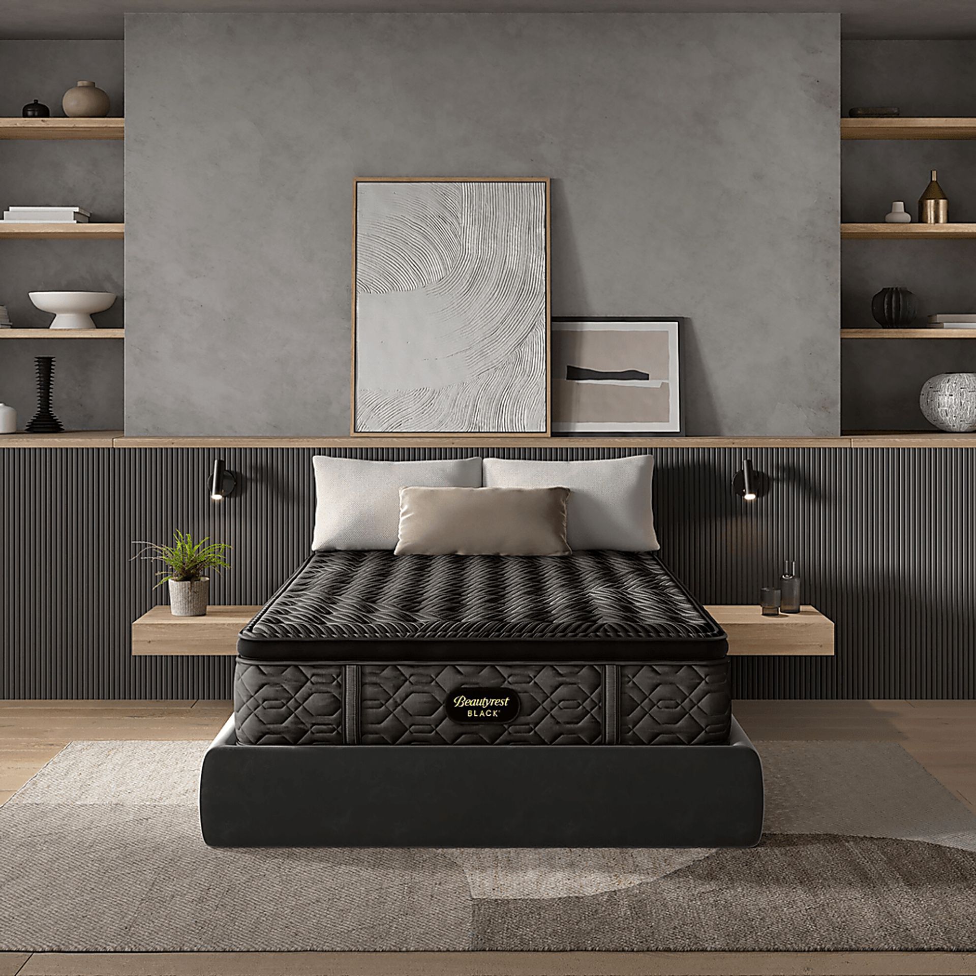 Beautyrest Black Series One Medium Pillow Top Split California King Mattress - Image 4