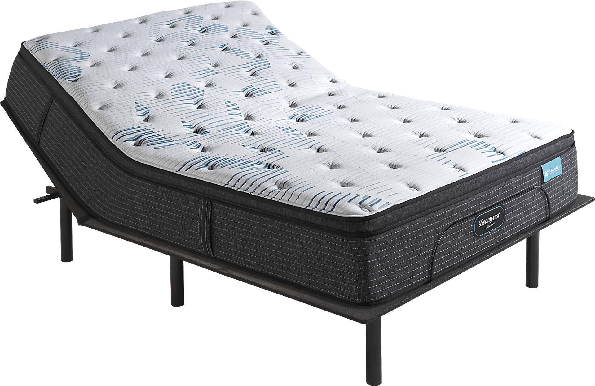 Beautyrest Harmony Cape Coral Queen Mattress with Head Up Only Base - Image 1