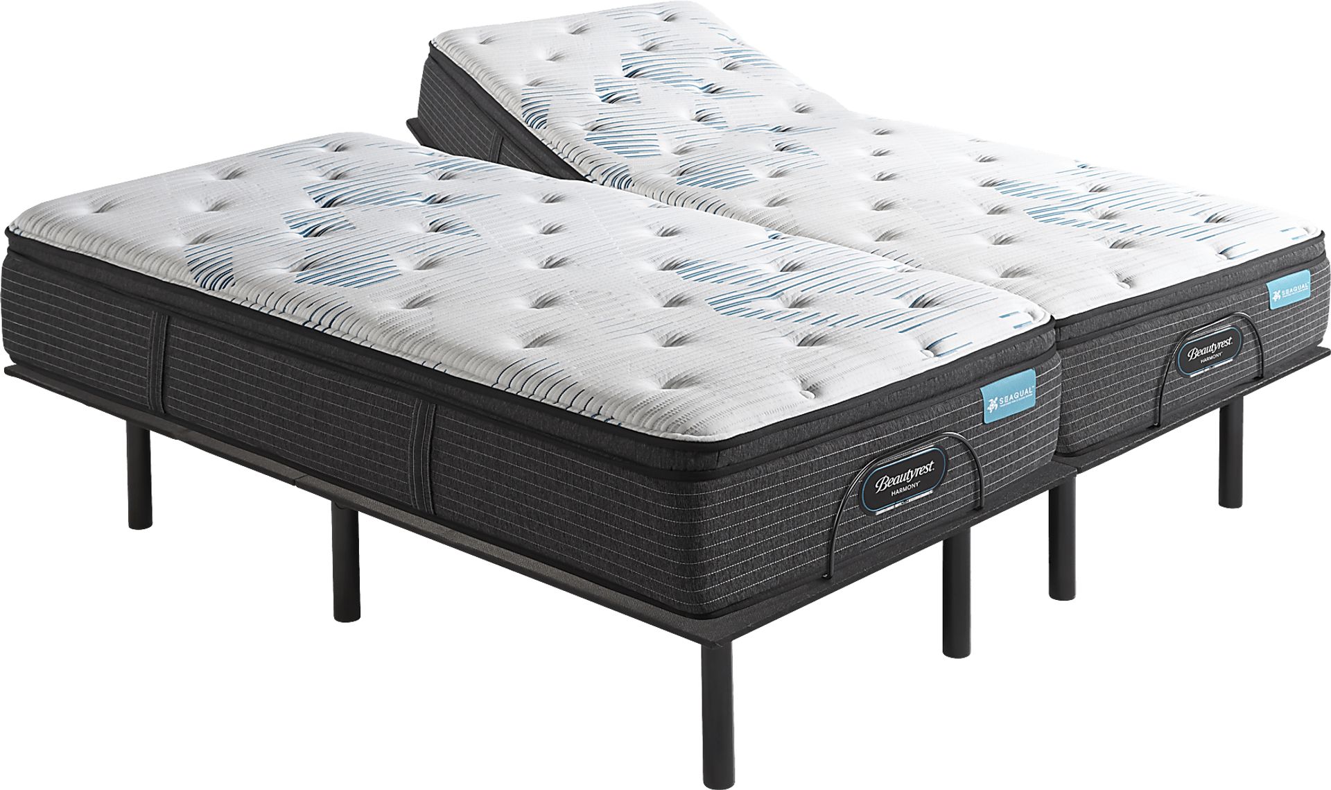 Beautyrest Harmony Cape Coral Split King Mattress with Head Up Only Base - Image 1