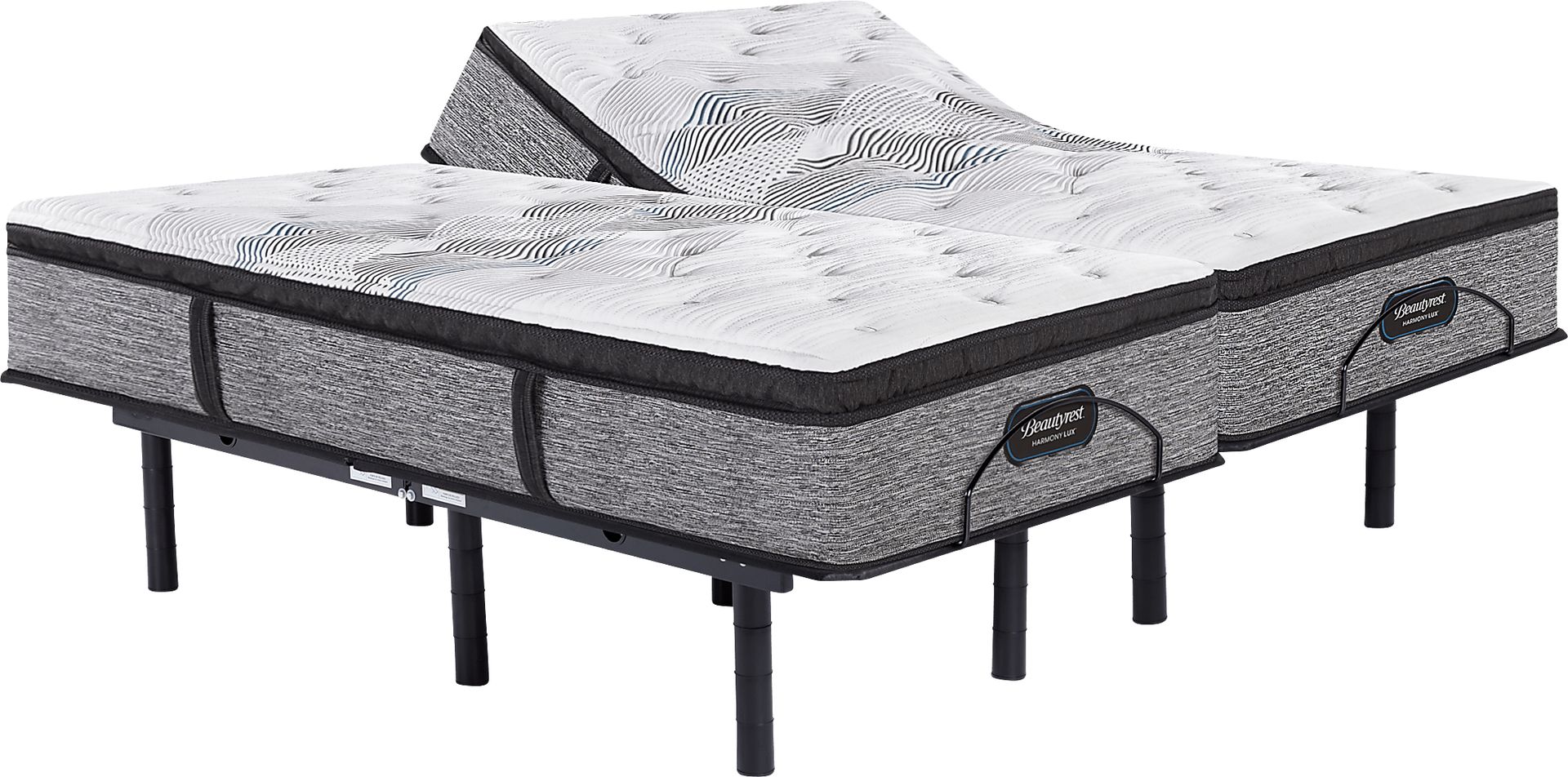 Beautyrest Harmony Lux Medium Pillowtop Split King Mattress with Head Up Only Base - Image 1