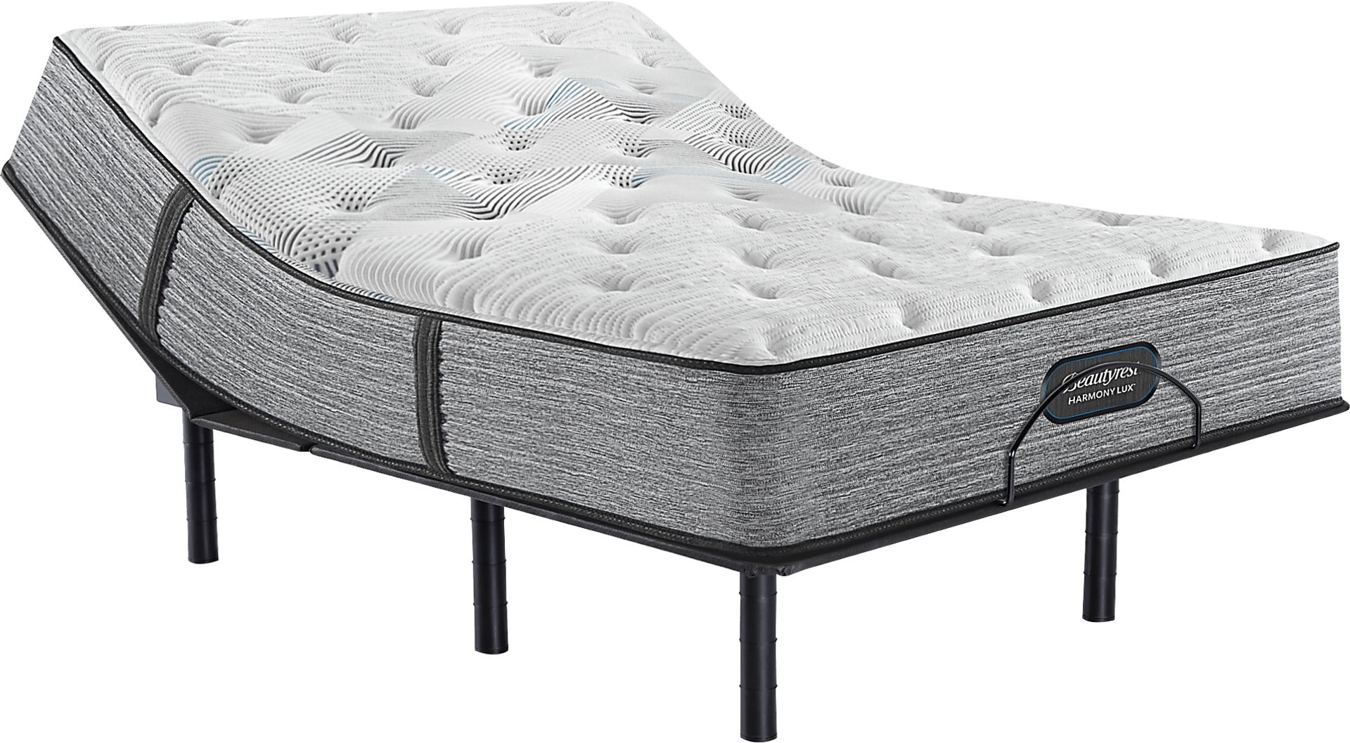 Beautyrest Harmony Lux Medium Queen Mattress with Head Up Only Base - Image 1