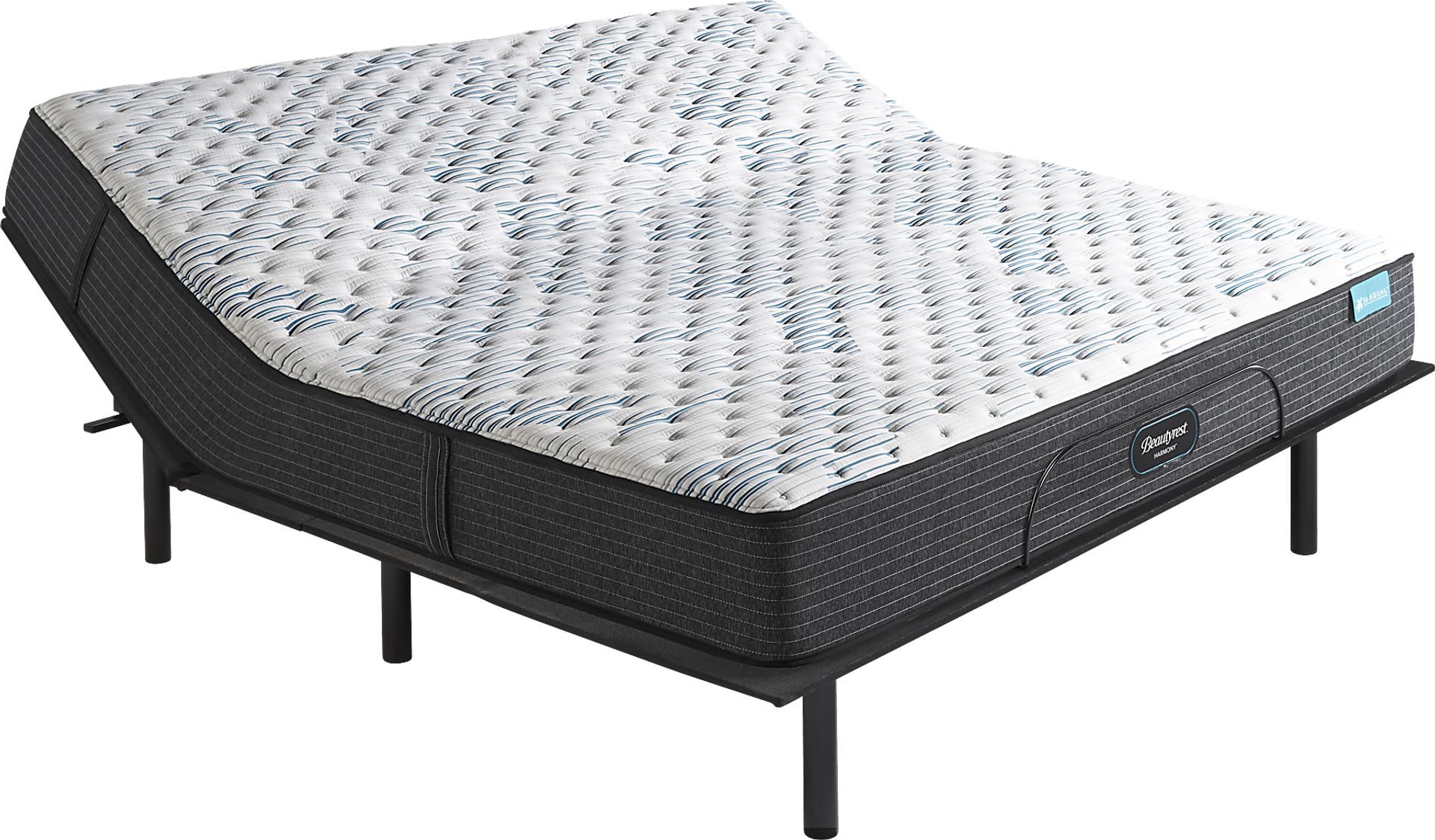 Beautyrest Harmony Oak Harbor King Mattress with Head Up Only Base - Image 1