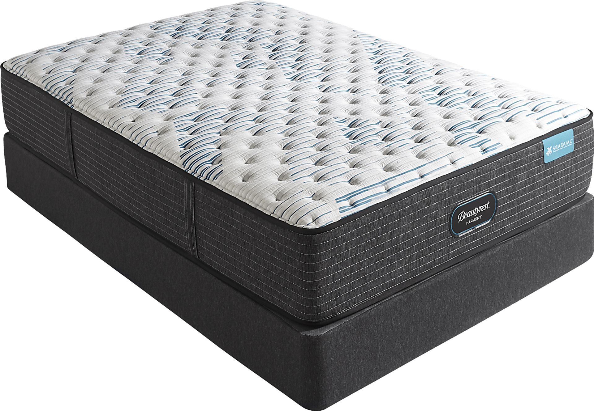 Beautyrest Harmony Oak Harbor Low Profile Full Mattress Set - Image 1