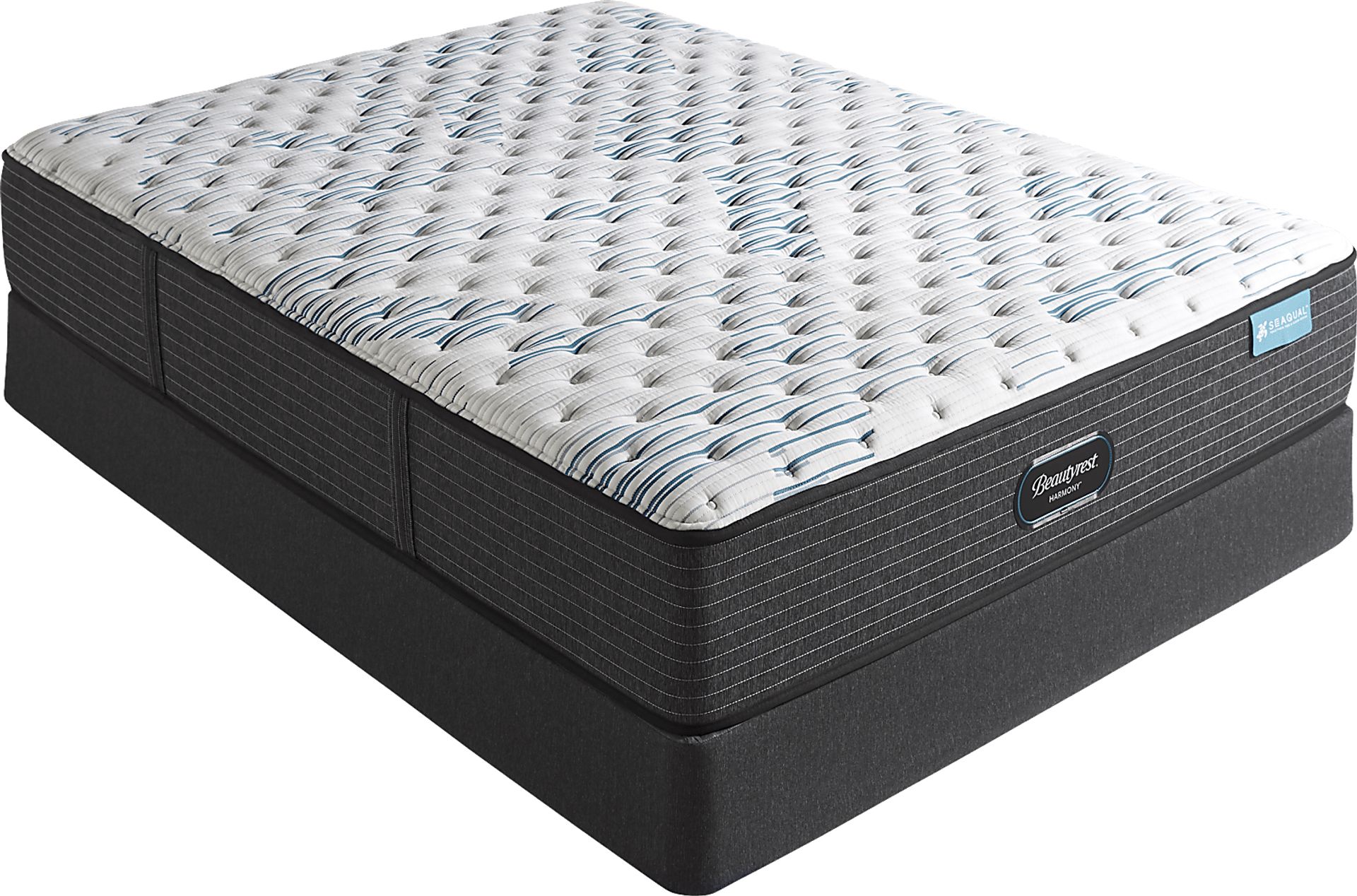 Beautyrest Harmony Oak Harbor Low Profile Queen Mattress Set - Image 1