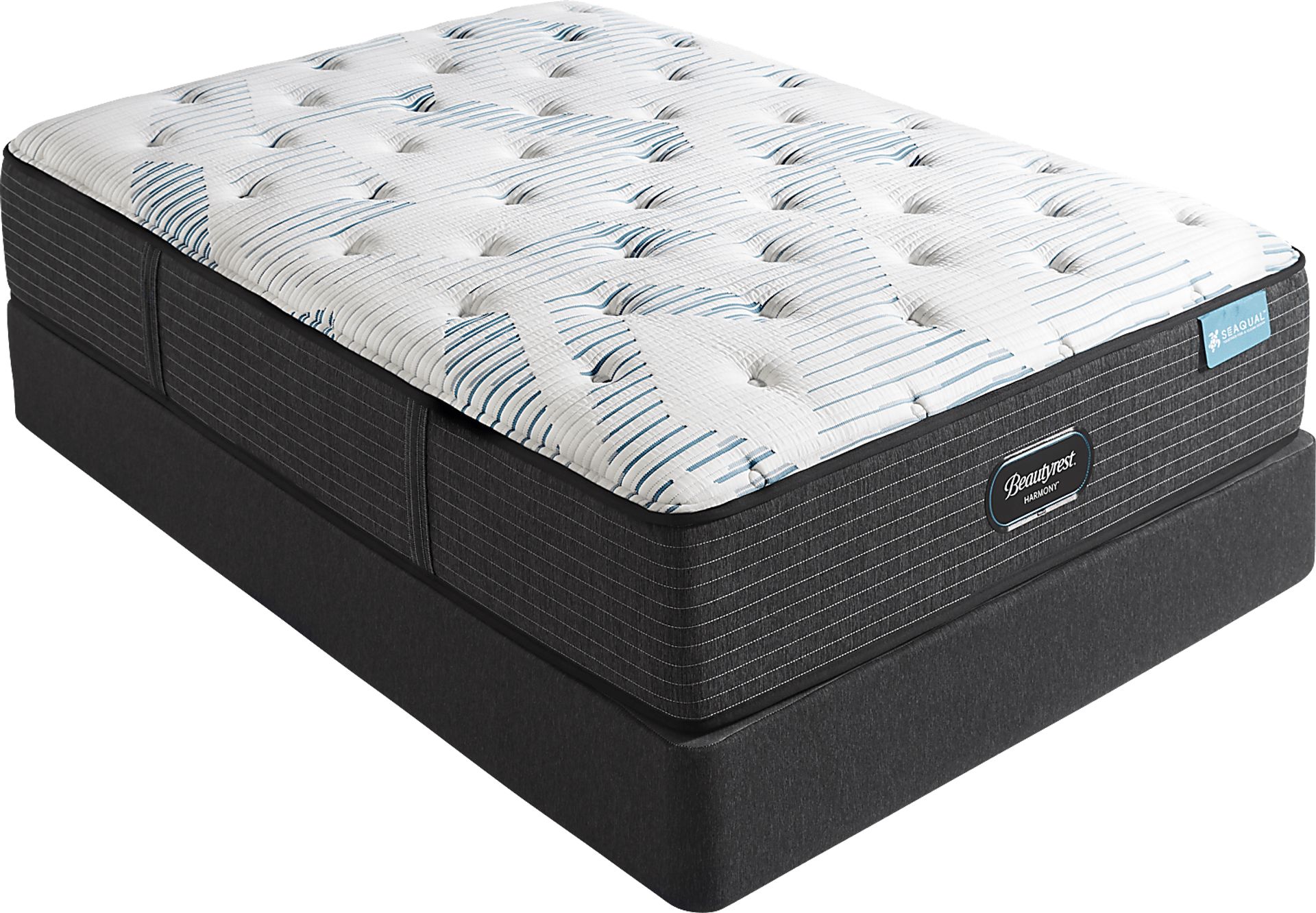 Beautyrest Harmony Parrot Cay Low Profile Full Mattress Set - Image 1